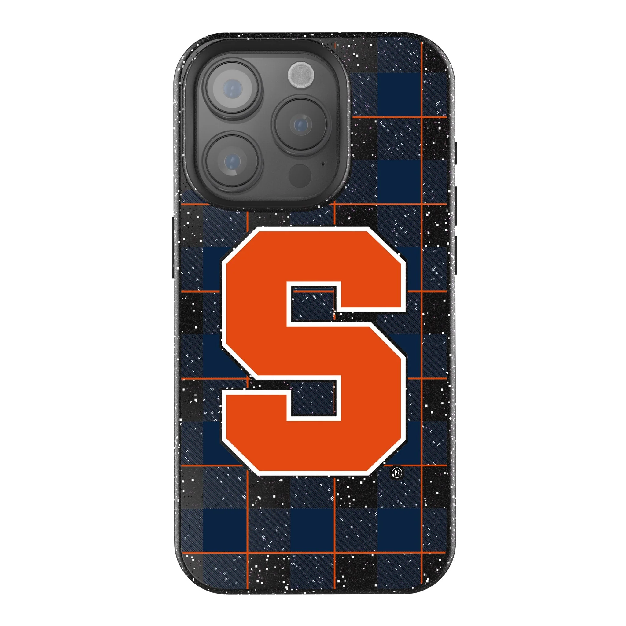 Syracuse University Orange Plaid Bling Phone Case