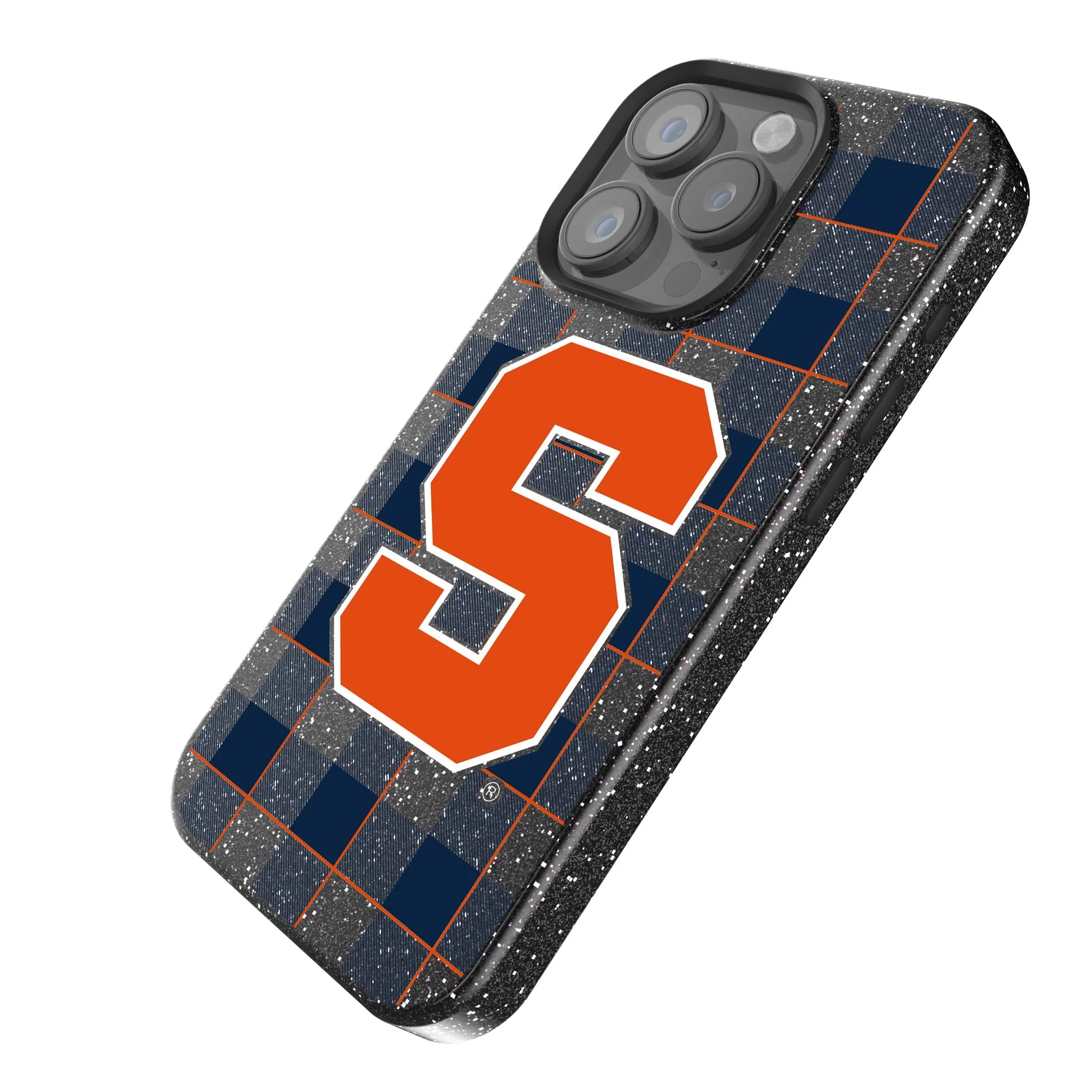 Syracuse University Orange Plaid Bling Phone Case - Image 2