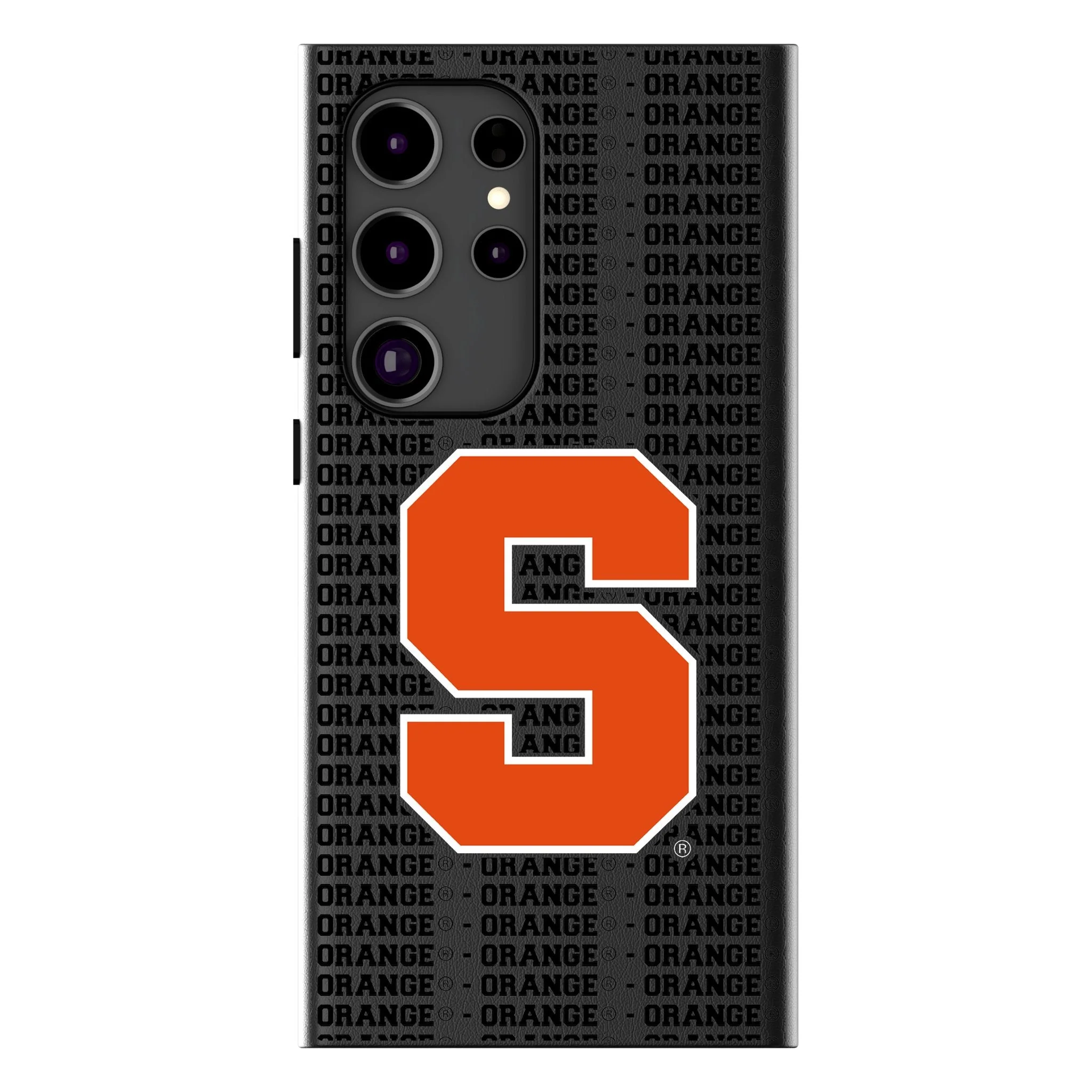 Syracuse University Orange Text Backdrop MagSafe Compatible Phone Case for Samsung Galaxy