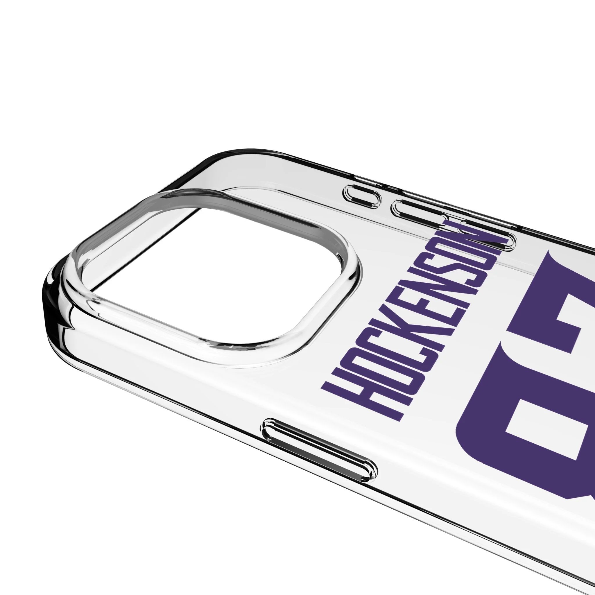 T.J. Hockenson Minnesota Vikings 87 Game Tactic Clear Phone Case for Apple iPhone - Image 3
