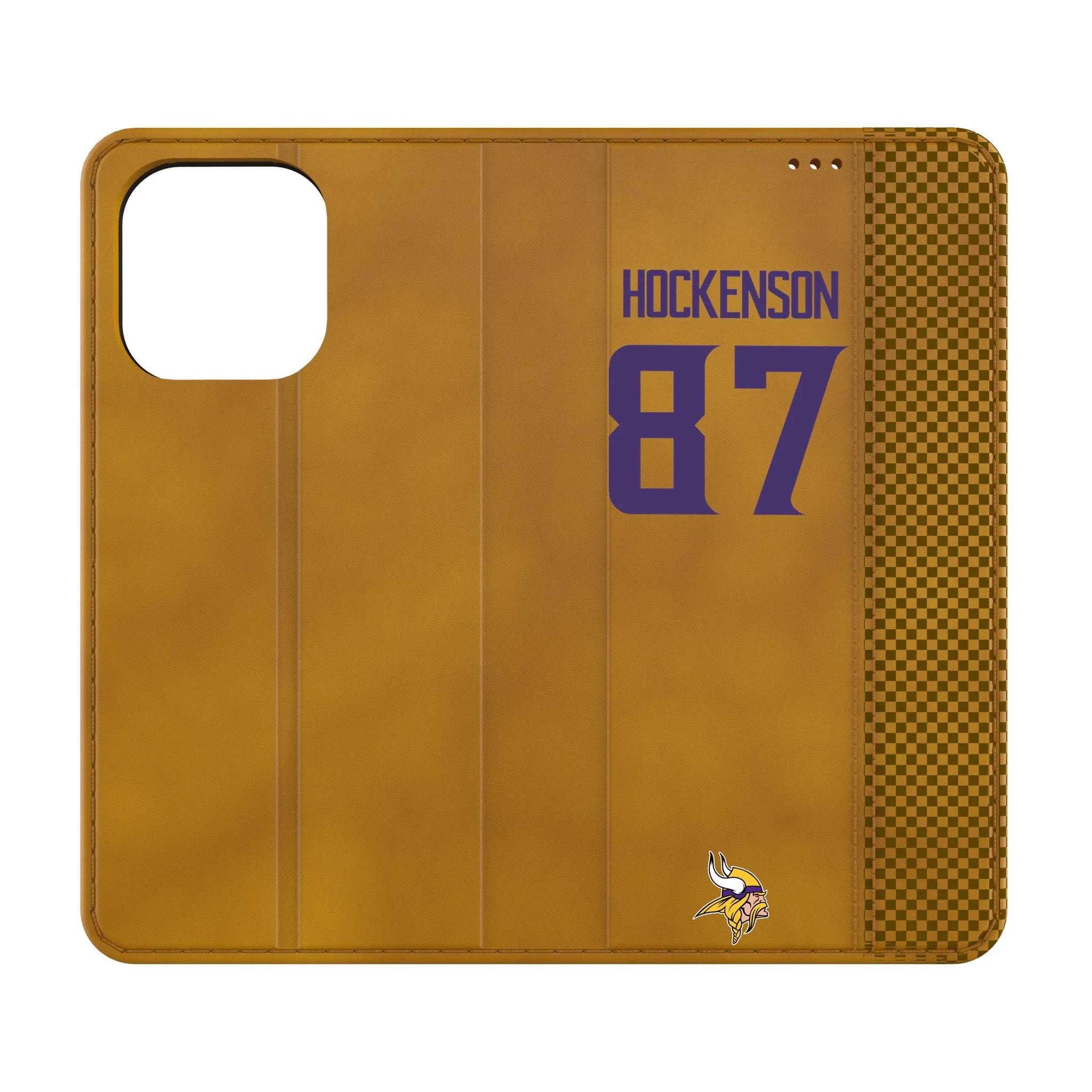 T.J. Hockenson Minnesota Vikings 87 Game Tactic Folio Phone Case for Apple iPhone