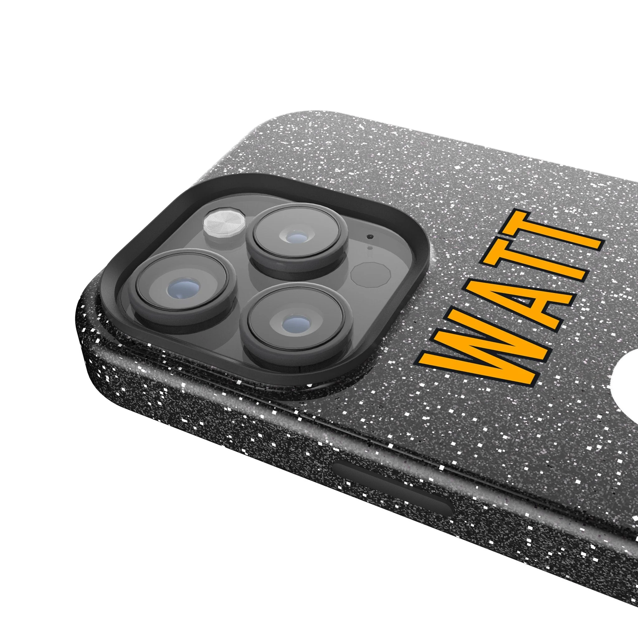 T.J. Watt Pittsburgh Steelers 90 Game Tactic Bling Phone Case for Apple iPhone - Image 4