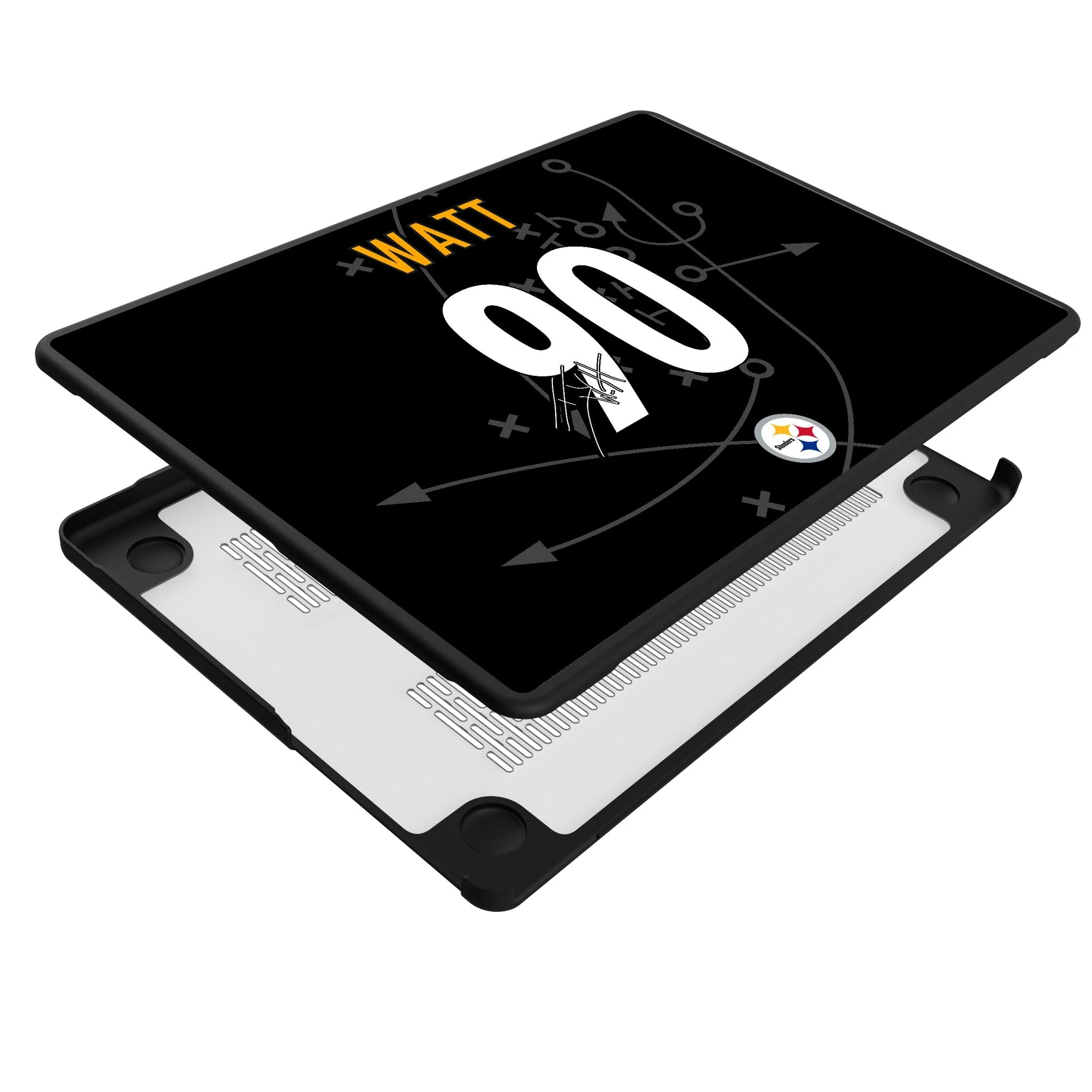 T.J. Watt Pittsburgh Steelers 90 Game Tactic Laptop Case for Apple MacBook - Image 4
