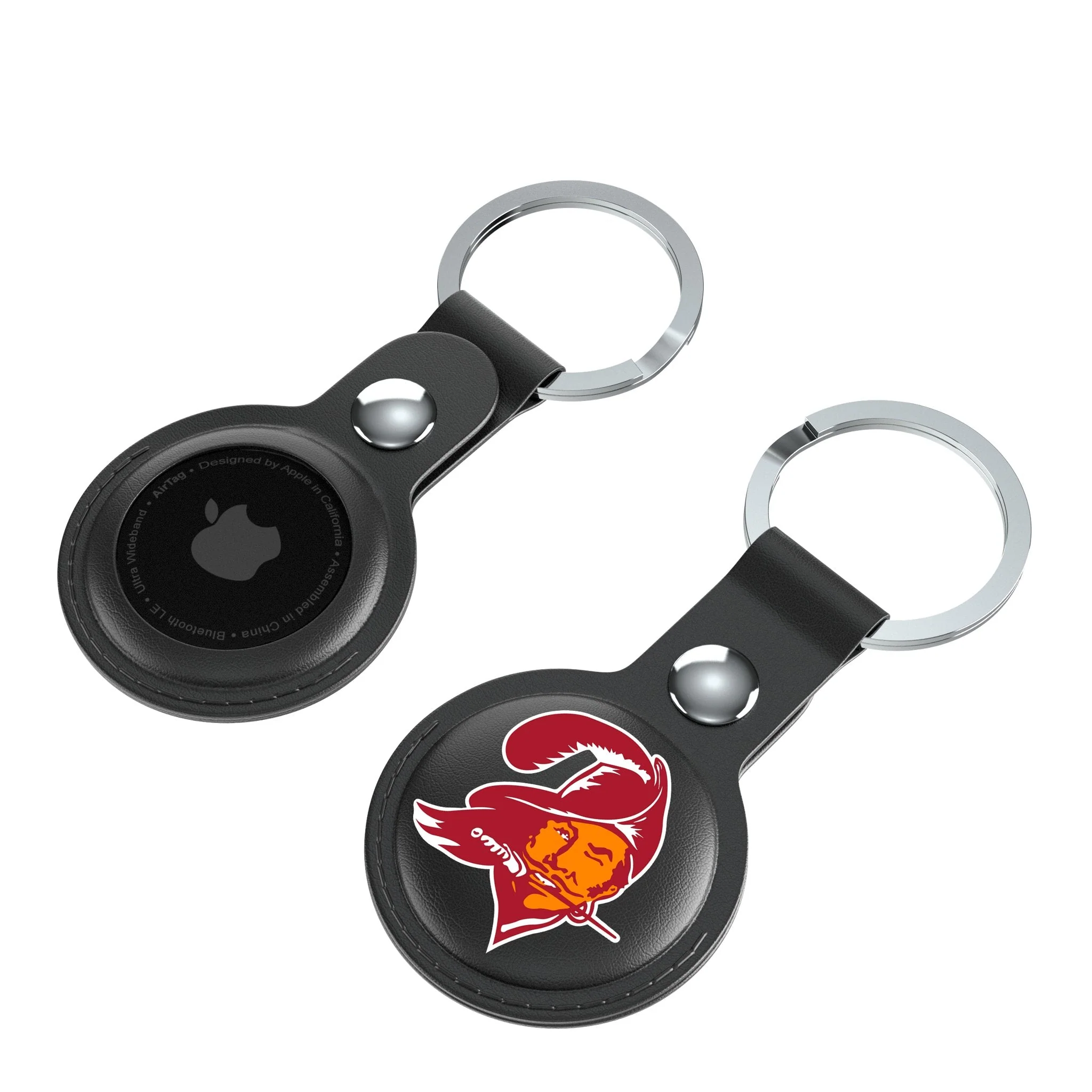 Tampa Bay Buccaneers Historic Collection Insignia Black Airtag Holder 2-Pack - Image 4