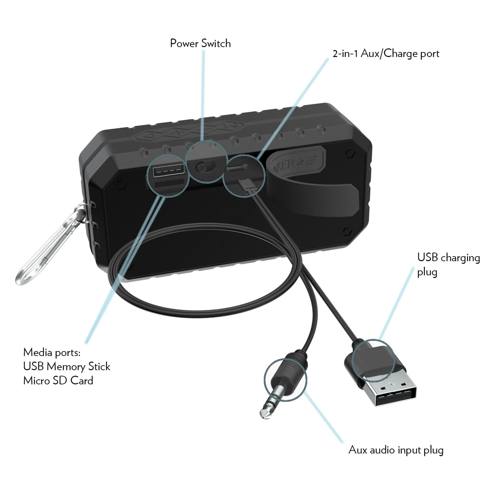 Tampa Bay Buccaneers Linen Bluetooth Speaker - Image 4