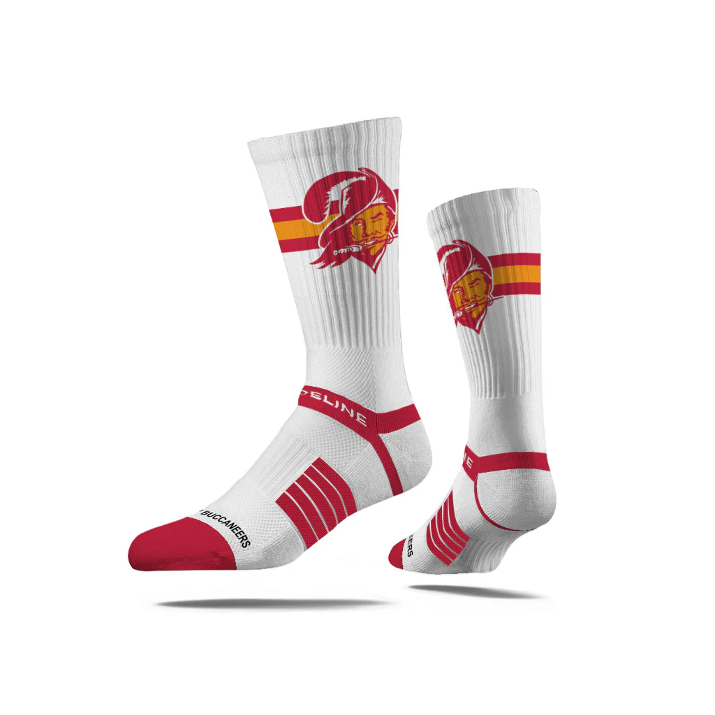 Tampa Bay Buccaneers | Premium Knit Crew | Retro White Socks