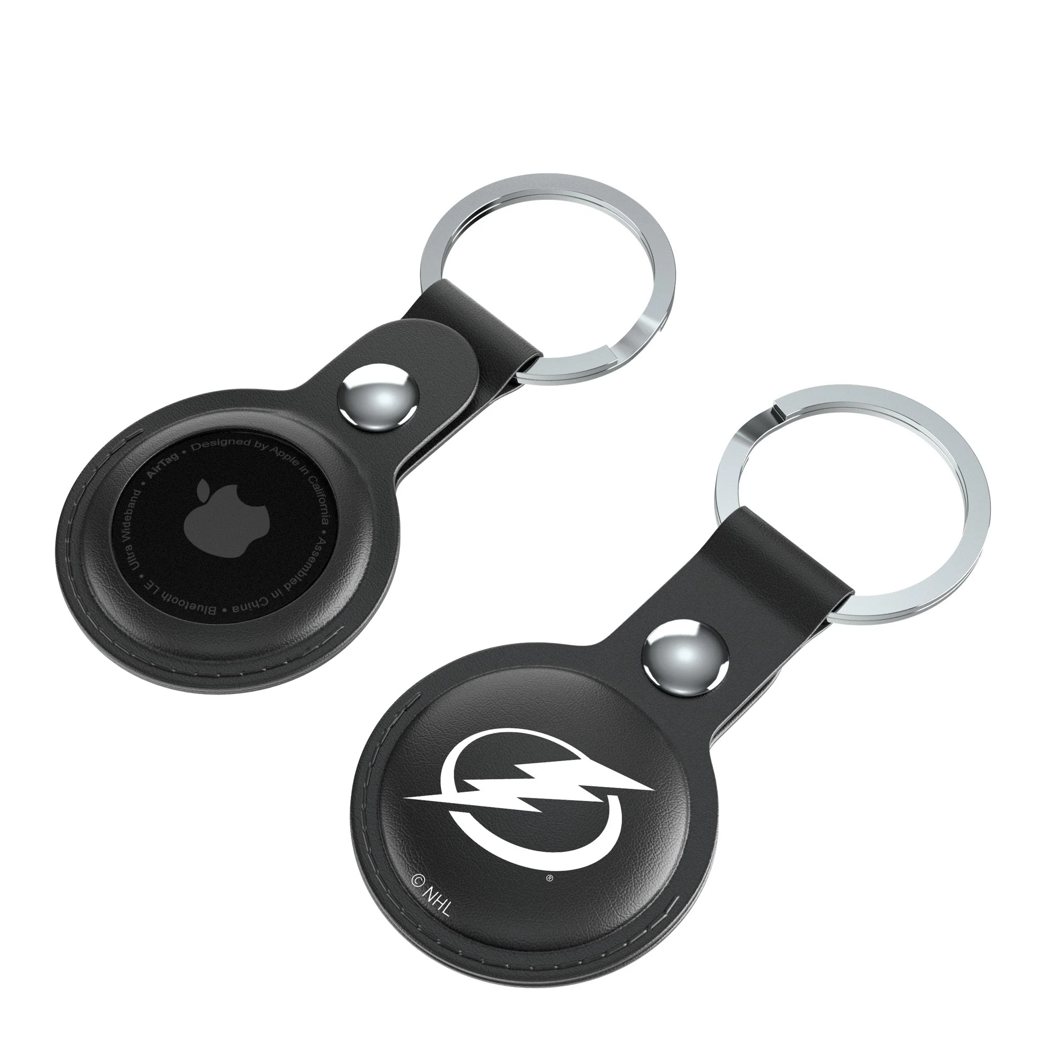 Tampa Bay Lightning Insignia Black Airtag Holder 2-Pack - Image 4