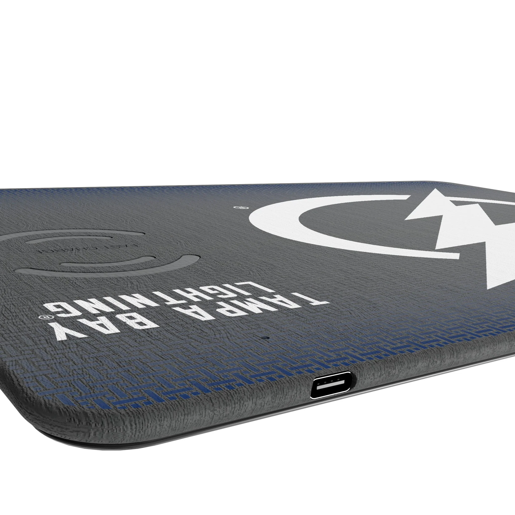 Tampa Bay Lightning Linen 15-Watt Wireless Charger and Mouse Pad - Image 3