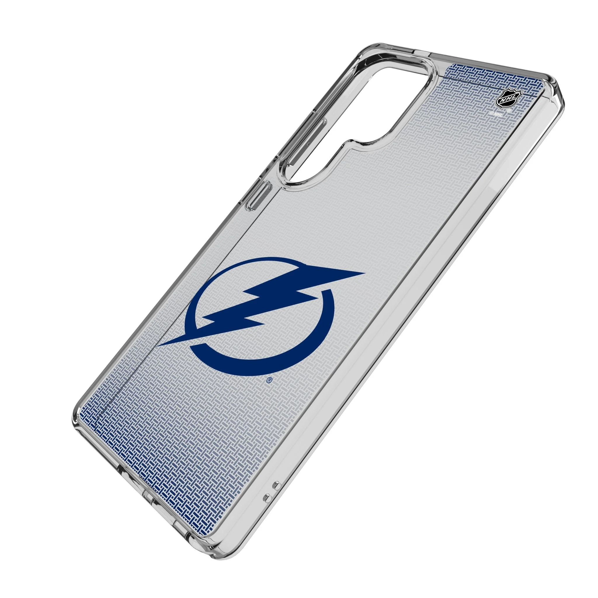 Tampa Bay Lightning Linen Clear Phone Case for Samsung Galaxy - Image 2
