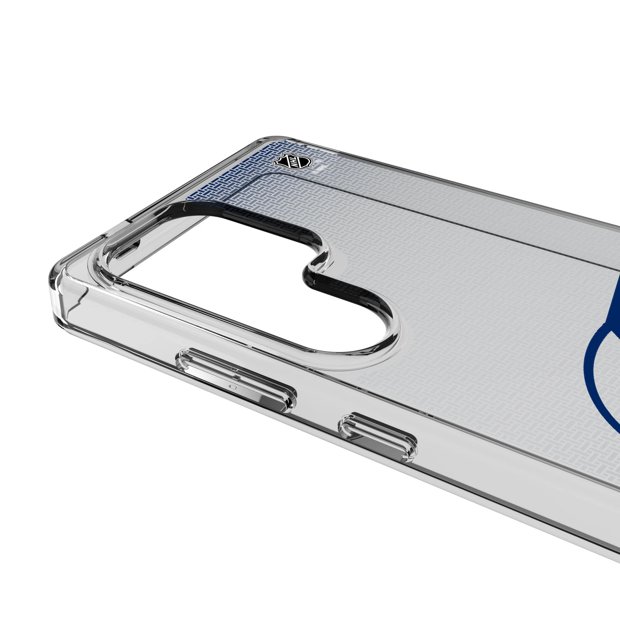 Tampa Bay Lightning Linen Clear Phone Case for Samsung Galaxy - Image 3