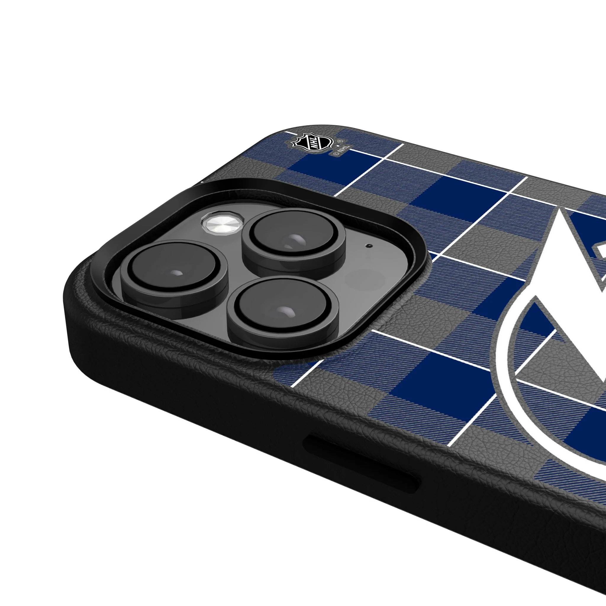 Tampa Bay Lightning Plaid MagSafe Compatible Phone Case for Apple iPhone - Image 4