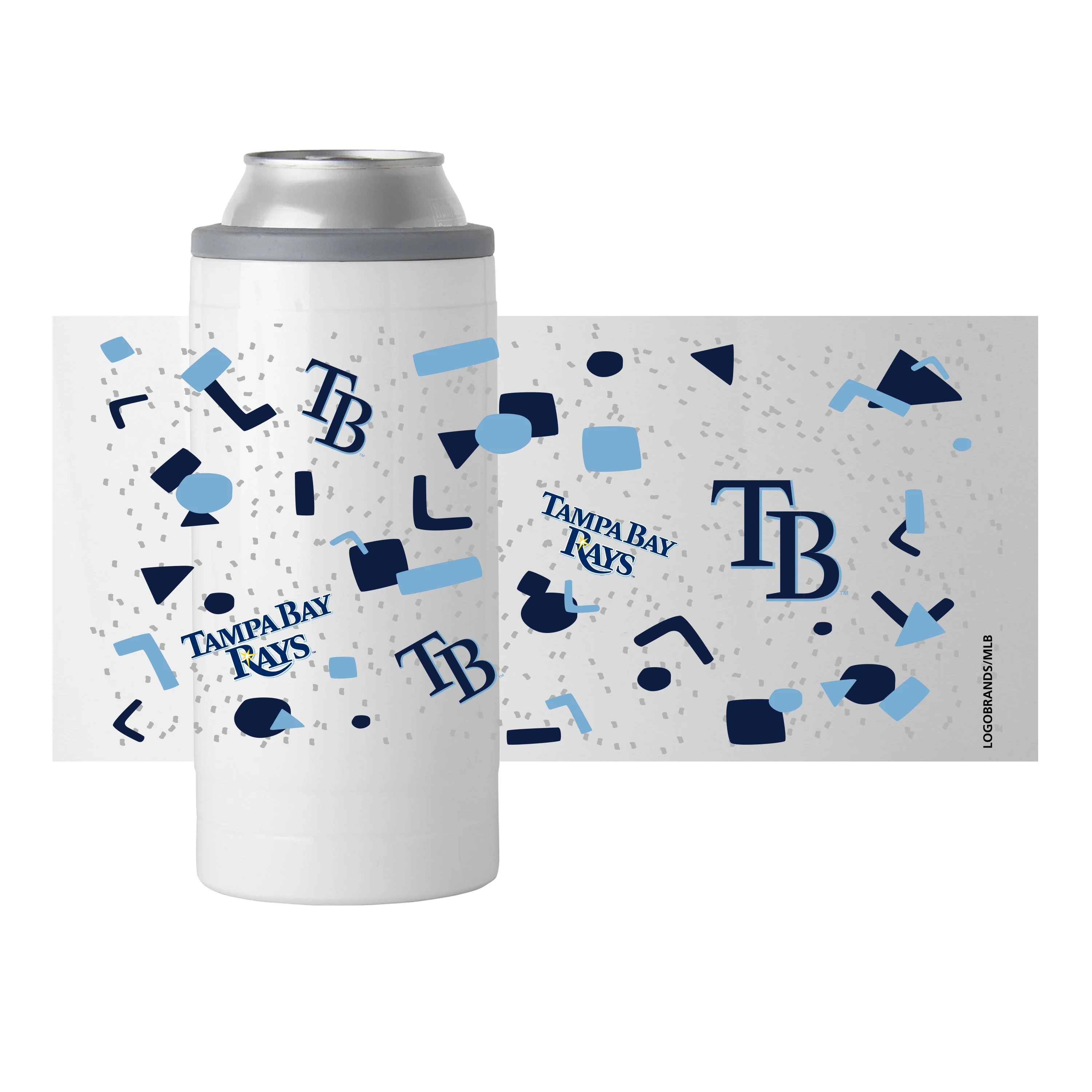 Tampa Bay Rays 12oz Flashback Slim Can Coolie - Image 2