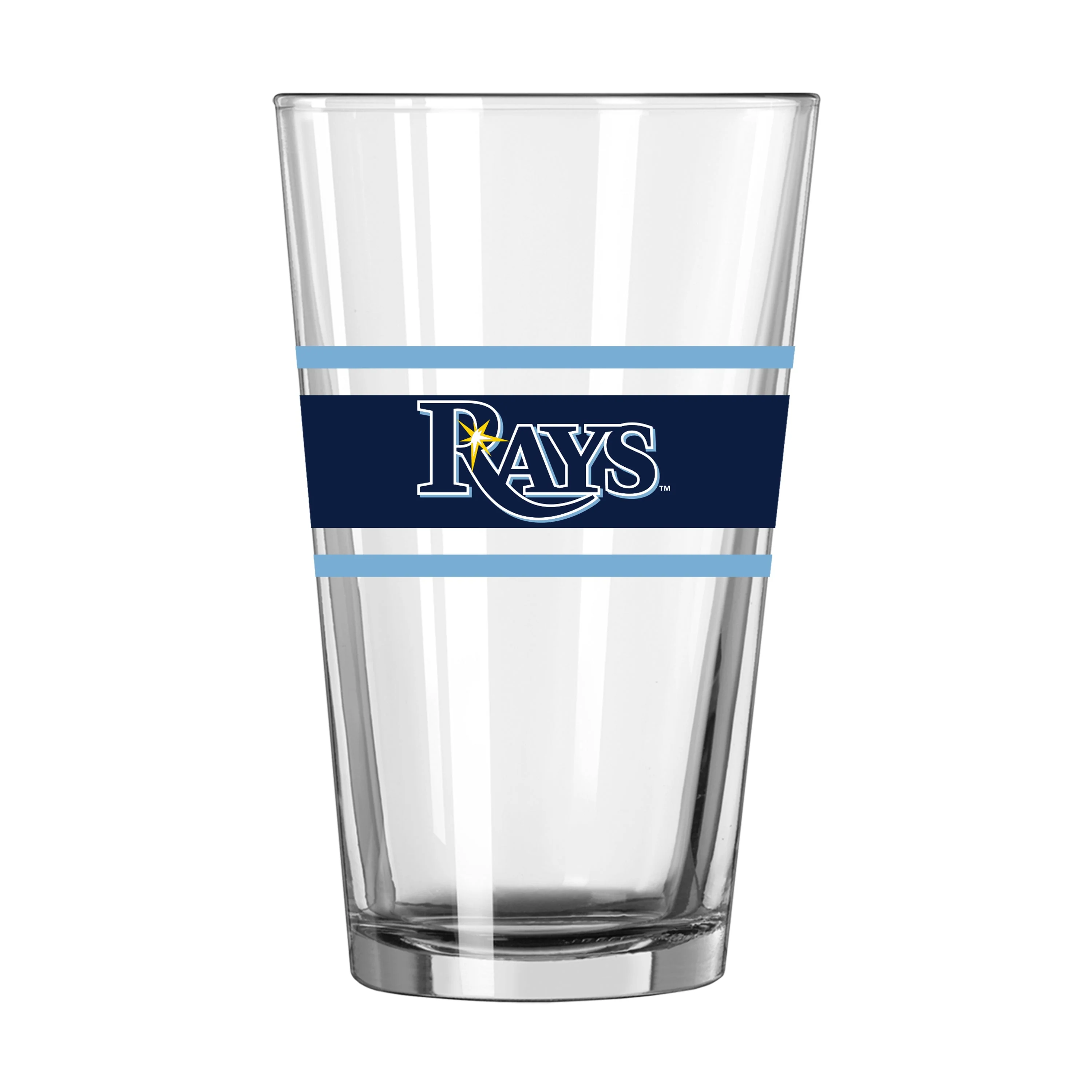 Tampa Bay Rays 16oz Stripe Pint Glass - Image 2