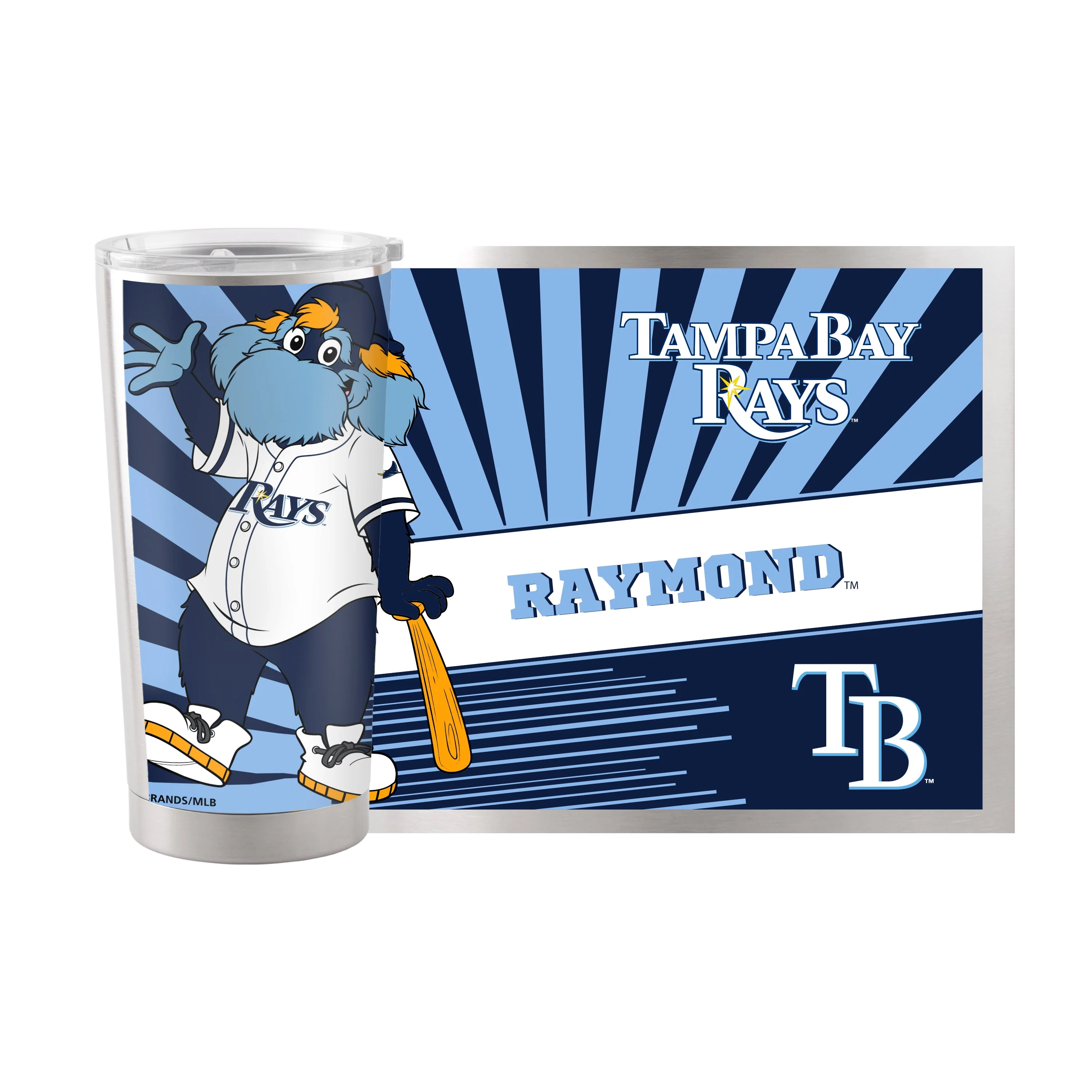 Tampa Bay Rays 20oz Mascot Stainless Steel Tumbler - Image 2