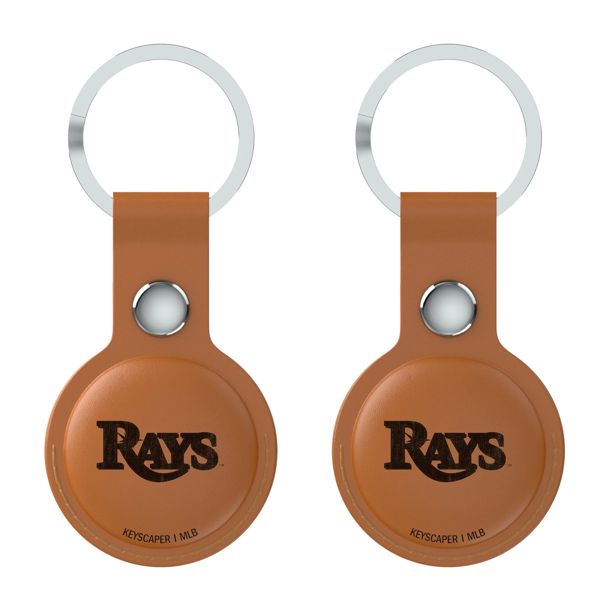 Tampa Bay Rays Burn Brown Airtag Holder 2-Pack