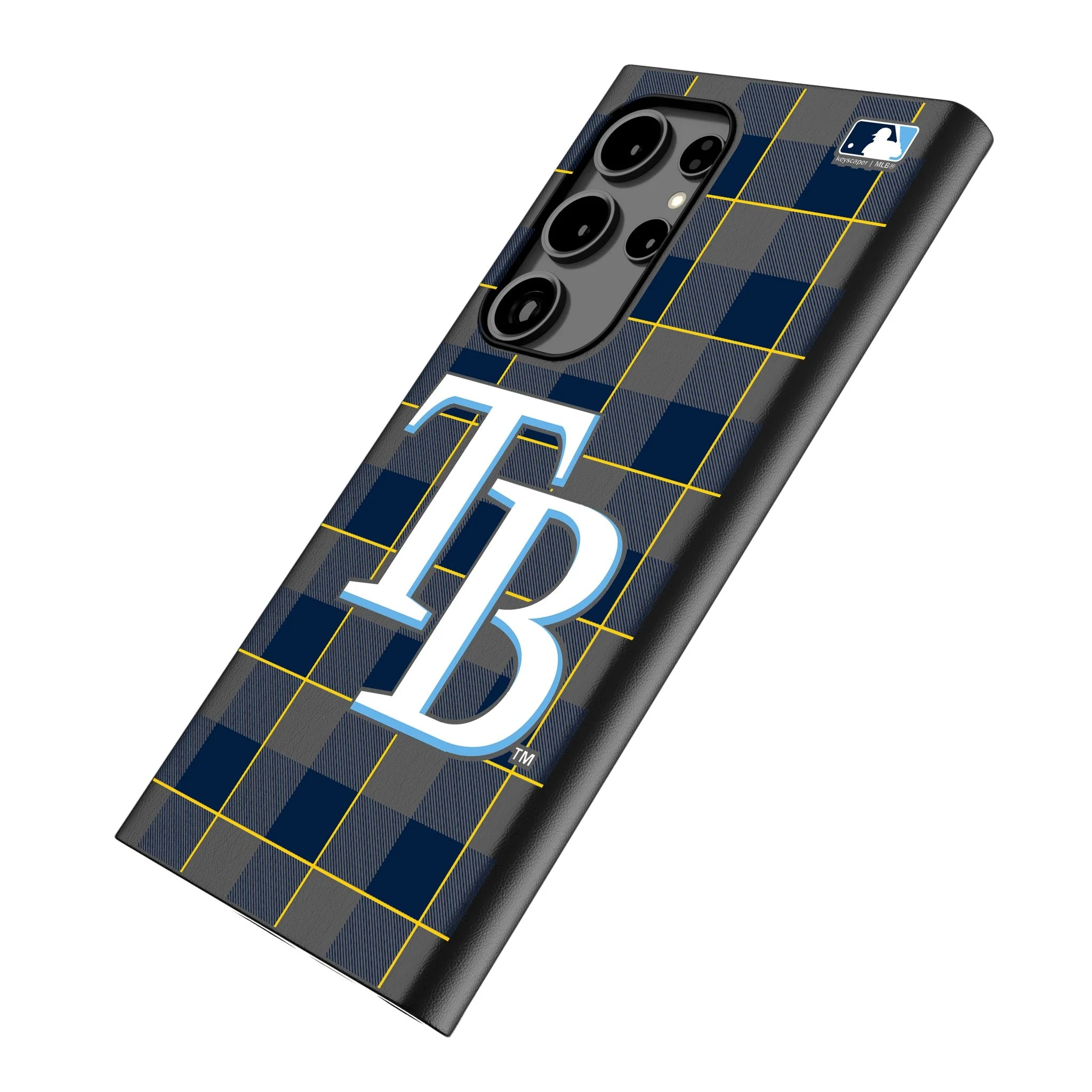 Tampa Bay Rays Plaid MagSafe Compatible Phone Case for Samsung Galaxy - Image 2