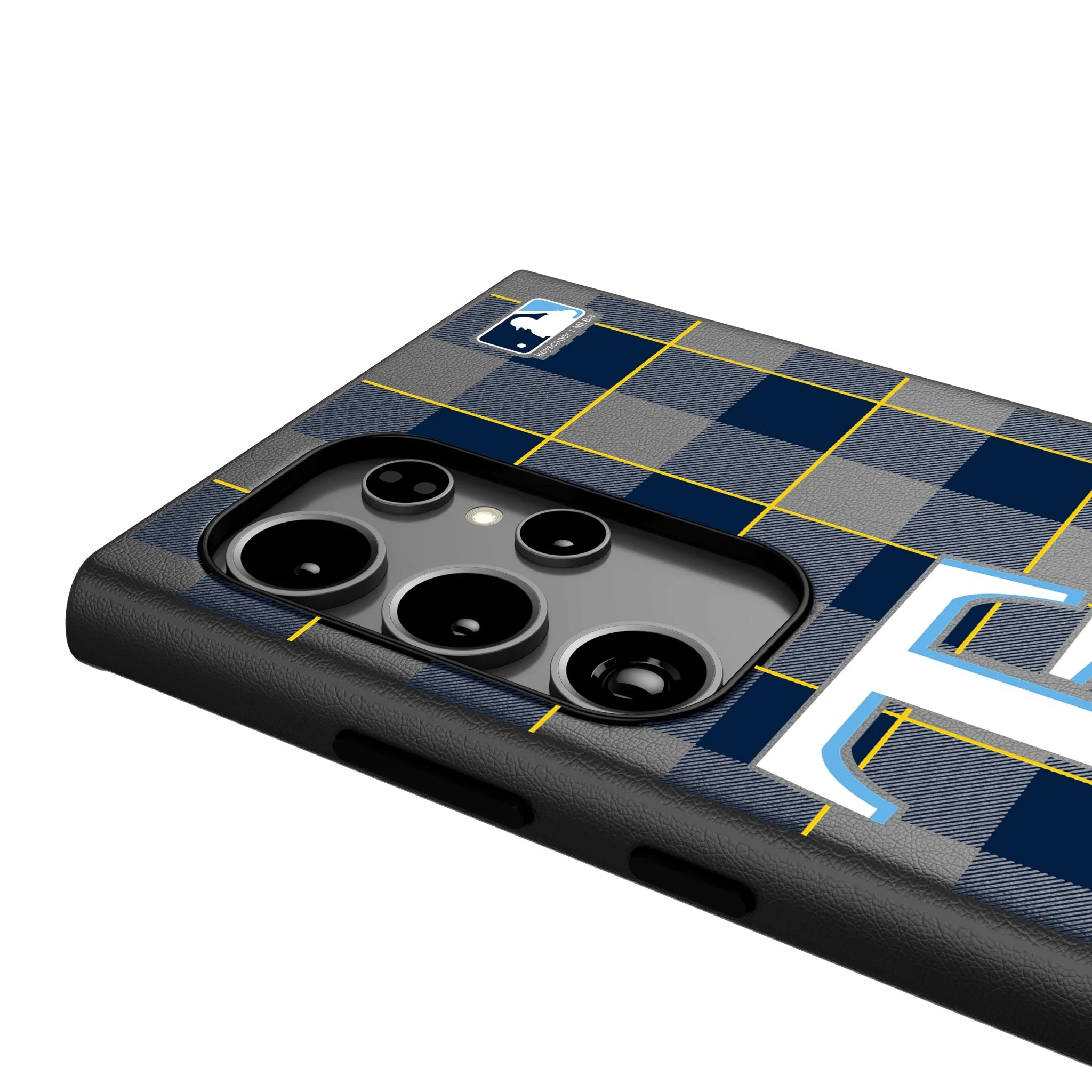 Tampa Bay Rays Plaid MagSafe Compatible Phone Case for Samsung Galaxy - Image 4