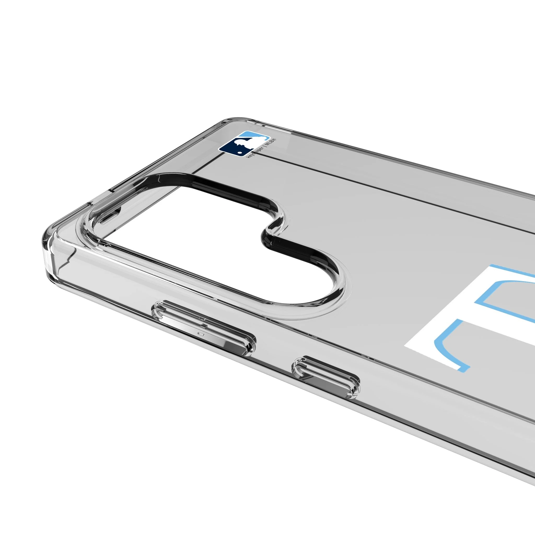 Tampa Bay Rays Text Backdrop Clear Phone Case for Samsung Galaxy - Image 3