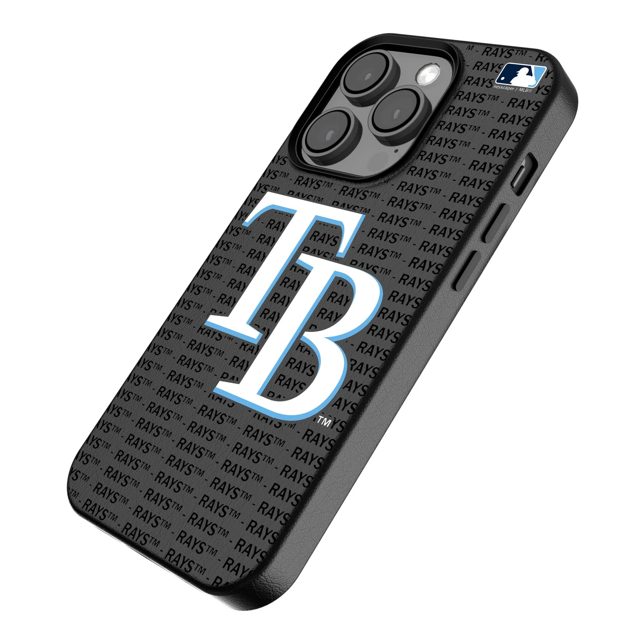Tampa Bay Rays Text Backdrop MagSafe Compatible Phone Case for Apple iPhone - Image 2