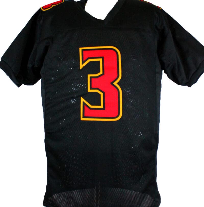 Taulia Tagovailoa Autographed Black College Style Jersey-Beckett W Hologram Black - Image 4