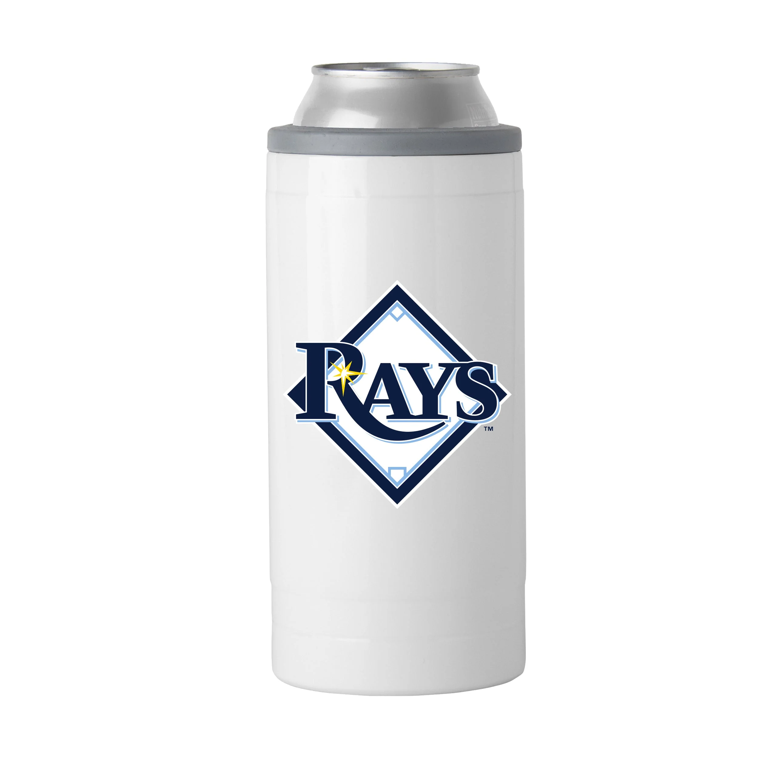 TB Rays Letterman 12 oz Slim Can Coolie - Image 2