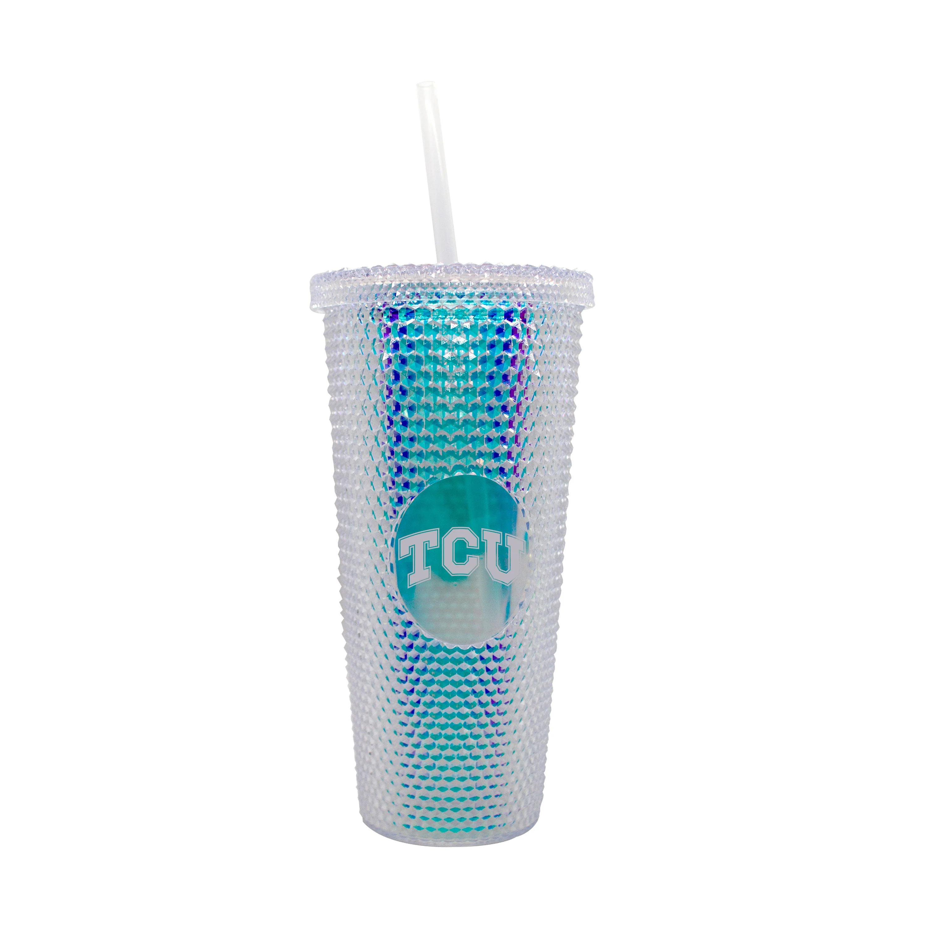 TCU 24oz Iridescent Studded Tumbler