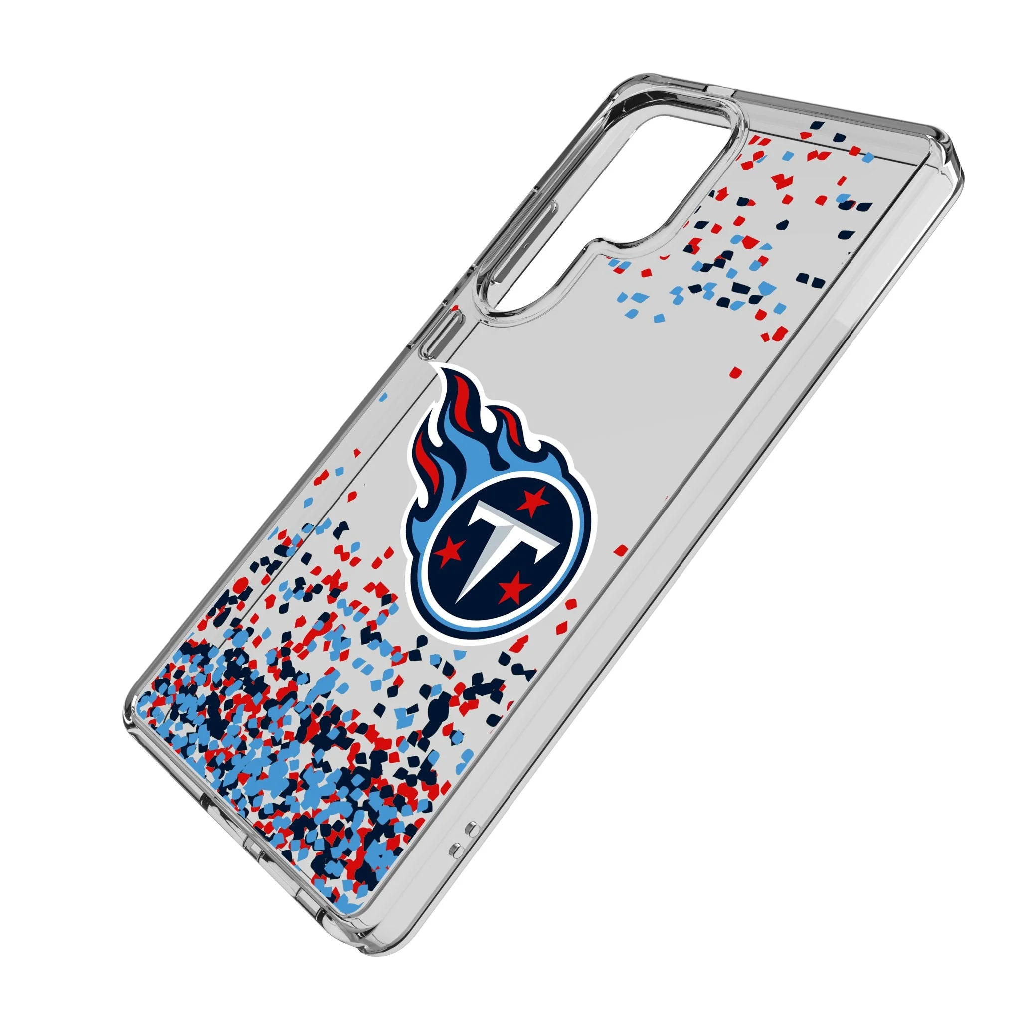 Tennessee Titans Confetti Clear Phone Case for Samsung Galaxy - Image 2