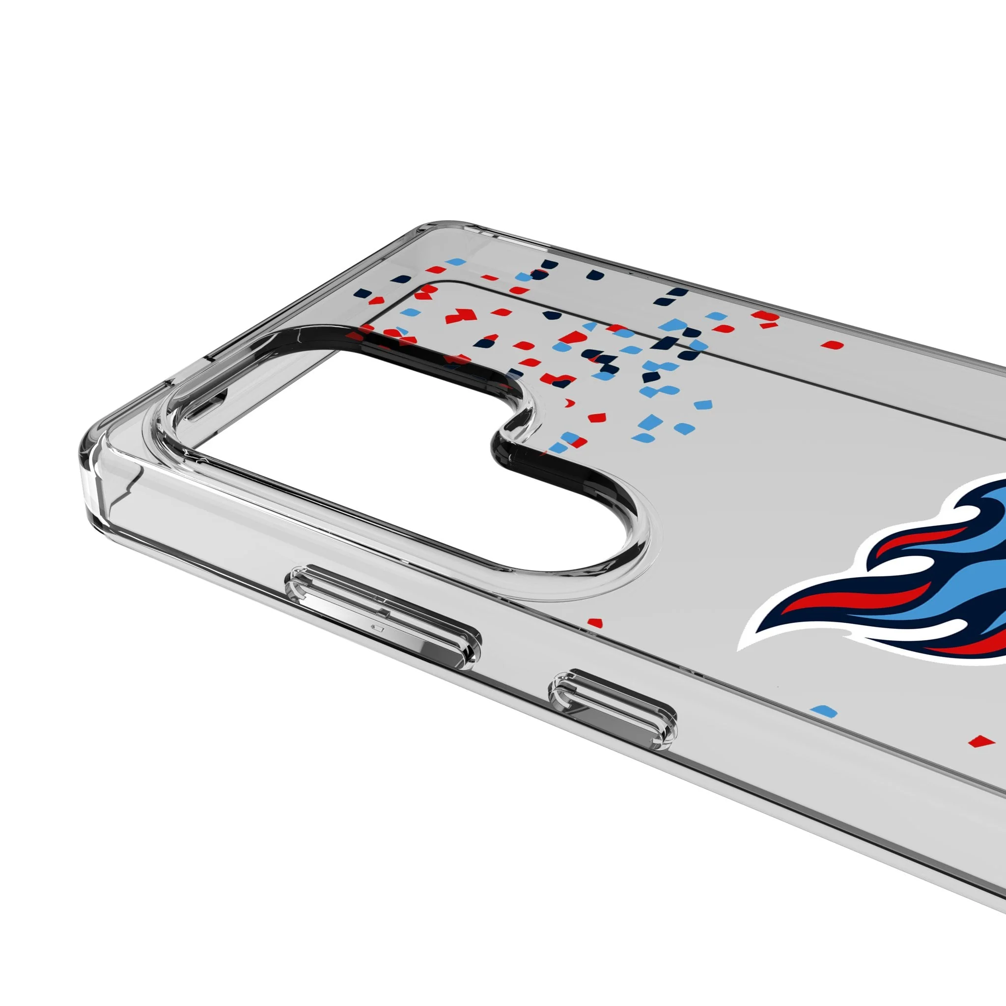 Tennessee Titans Confetti Clear Phone Case for Samsung Galaxy - Image 3
