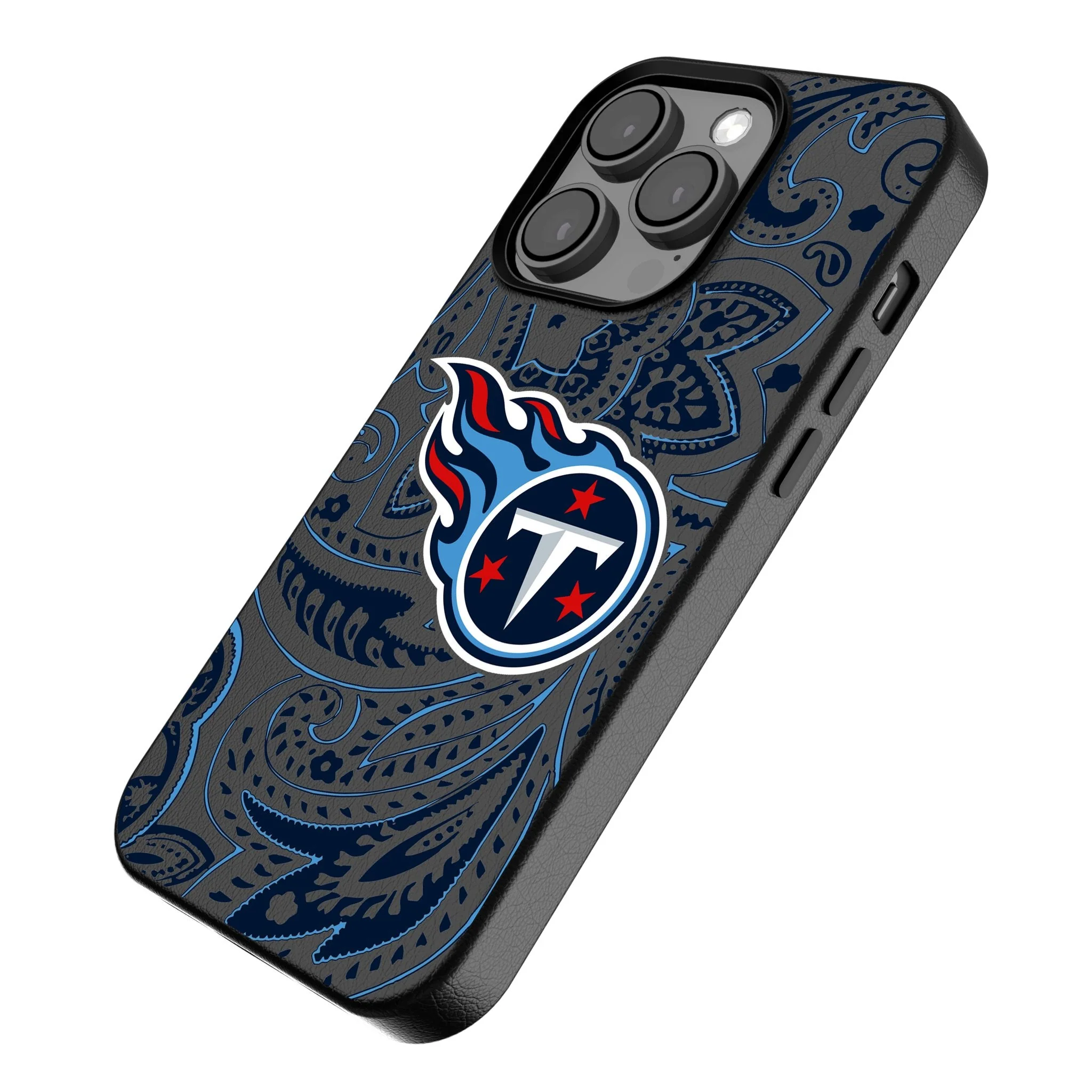 Tennessee Titans Paisley MagSafe Compatible Phone Case for Apple iPhone - Image 2