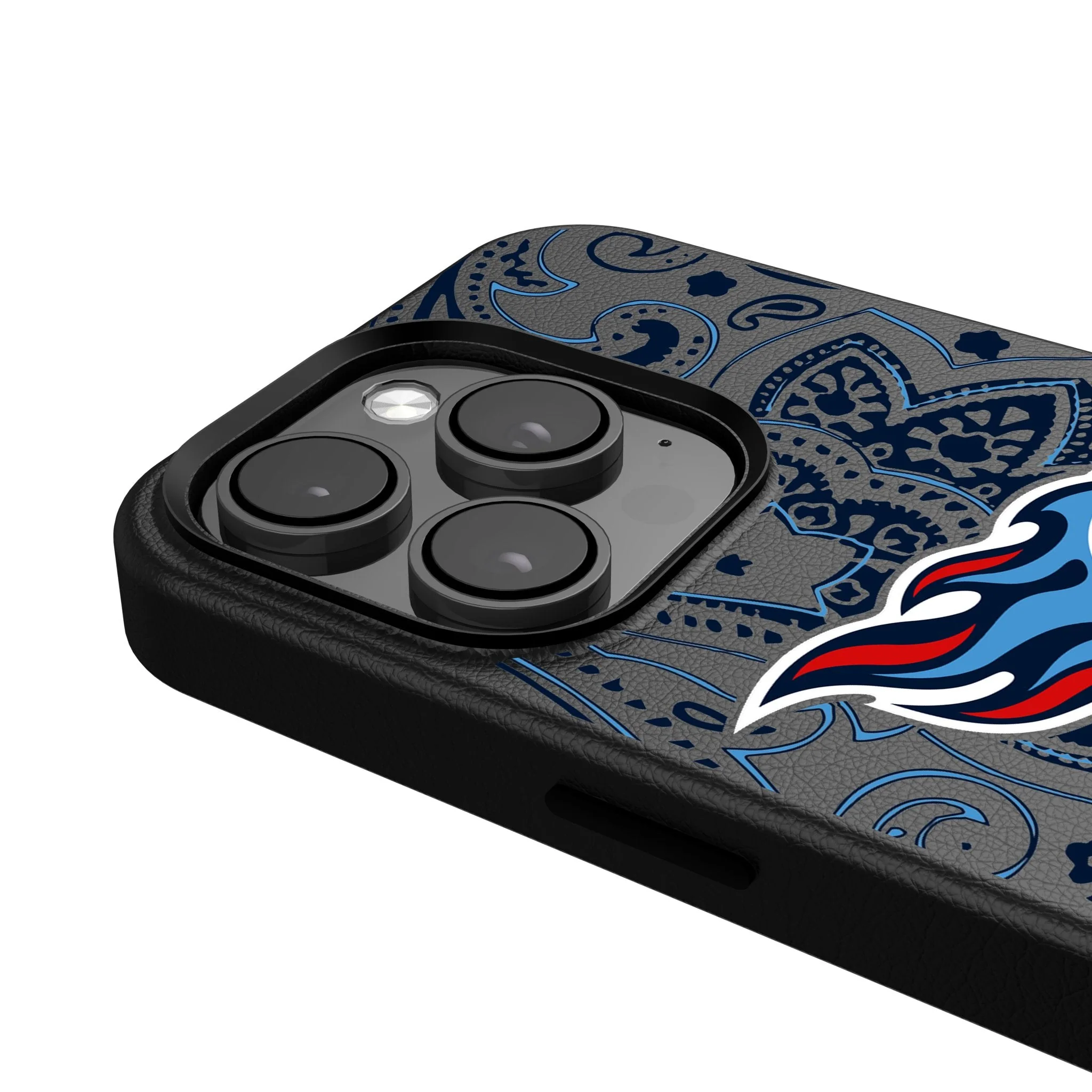 Tennessee Titans Paisley MagSafe Compatible Phone Case for Apple iPhone - Image 4