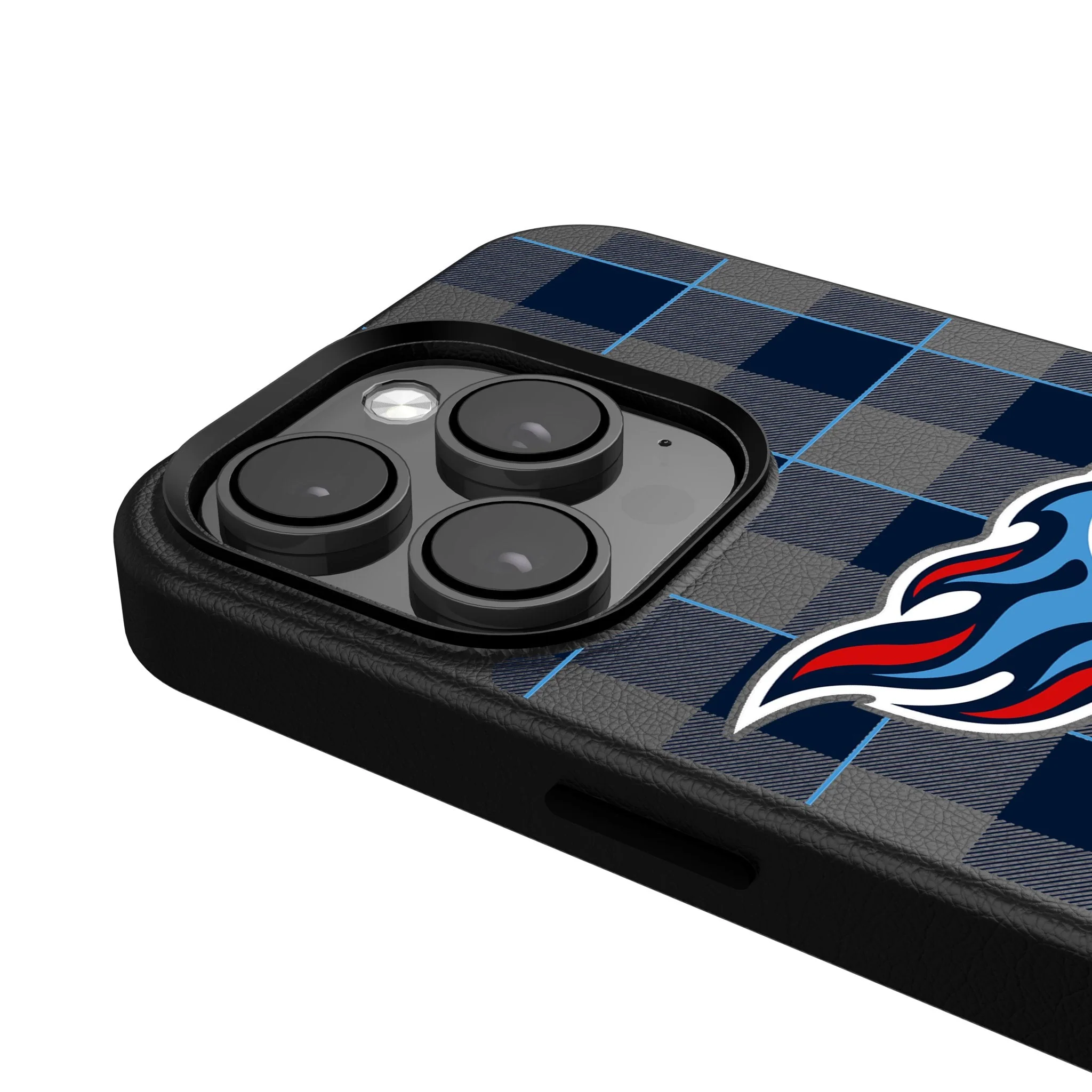 Tennessee Titans Plaid MagSafe Compatible Phone Case for Apple iPhone - Image 4