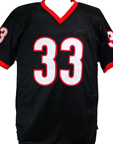 Terrell Davis Autographed Black College Style Jersey- Beckett W Black - Image 2