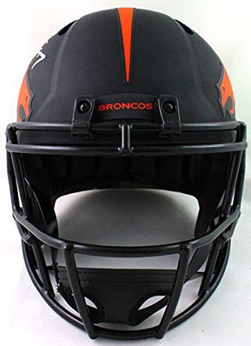 Terrell Davis Autographed Broncos Eclipse Speed Helmet w HOF- Beckett W Silver - Image 4