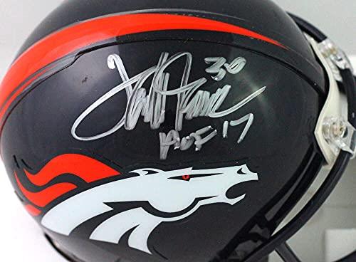 Terrell Davis Autographed Denver Broncos Mini Helmet W/HOF- Beckett W Silver - Image 3