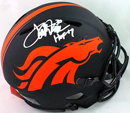 Terrell Davis Signed Broncos Authentic Eclipse Speed Helmet w HOF- Beckett WSil