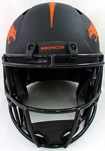 Terrell Davis Signed Broncos Authentic Eclipse Speed Helmet w HOF- Beckett WSil - Image 4