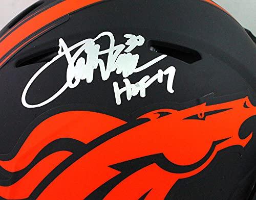 Terrell Davis Signed Broncos Authentic Eclipse Speed Helmet w HOF- Beckett WSil - Image 5
