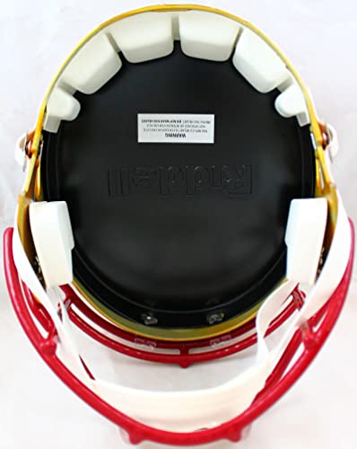 Terry McLaurin Autographed Washington Football Team F/S Flash Speed Helmet-Beckett W Hologram White - Image 4