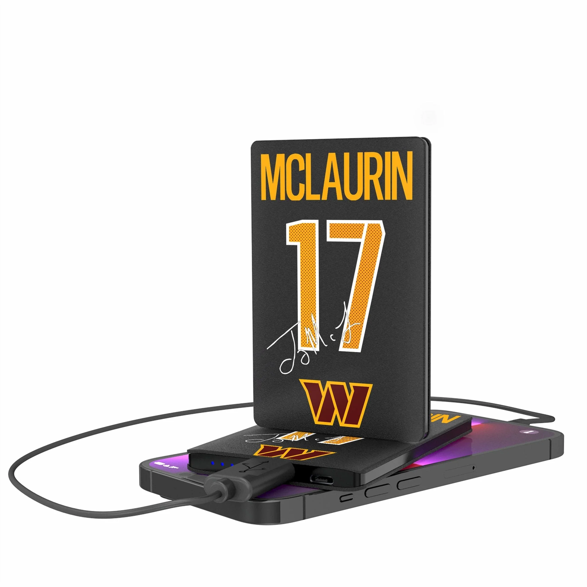 Terry McLaurin Washington Commanders 17 Ready 2500mAh Credit Card Powerbank