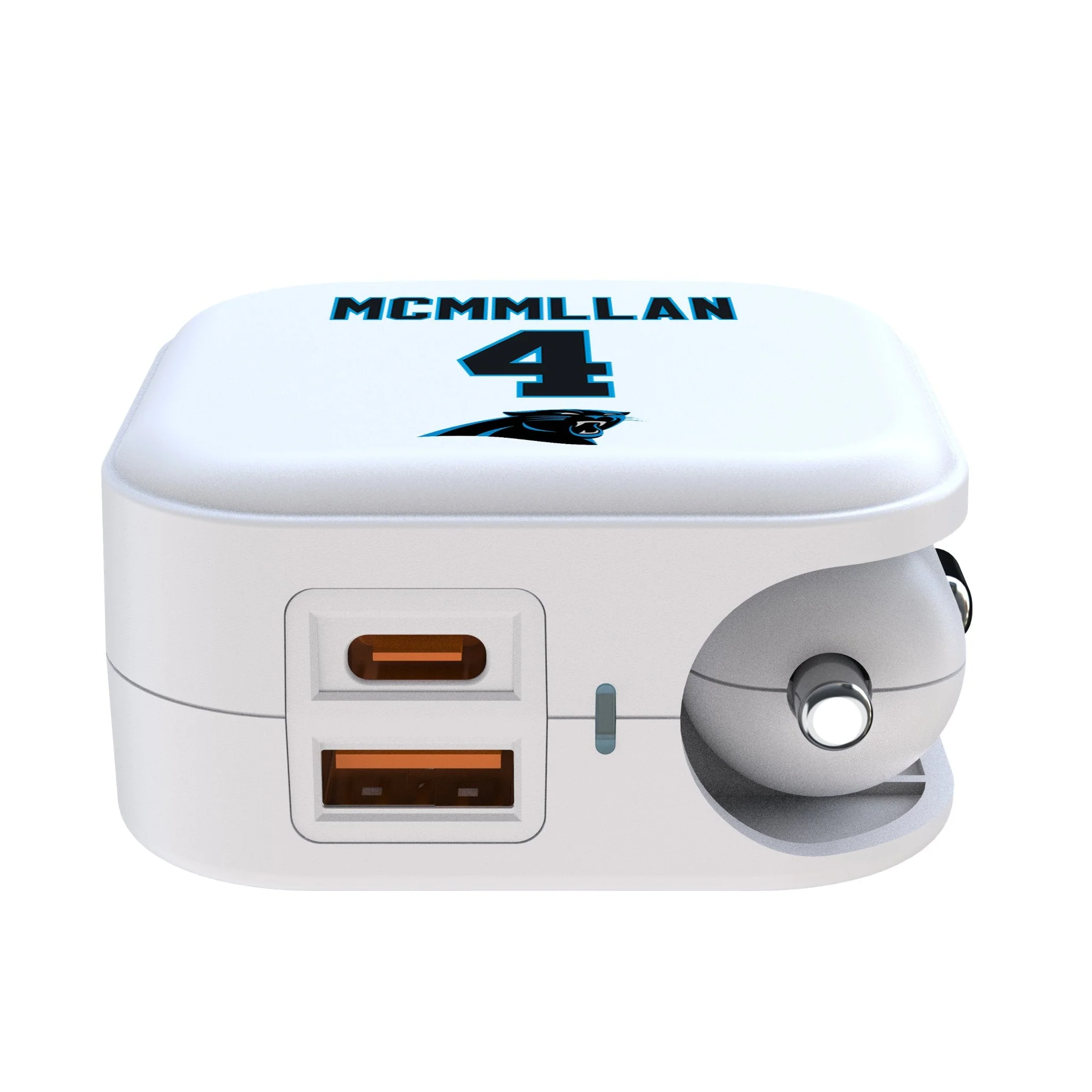 Tetairoa McMillan Carolina Panthers 4 Game Tactic 2 in 1 USB Charger - Image 2