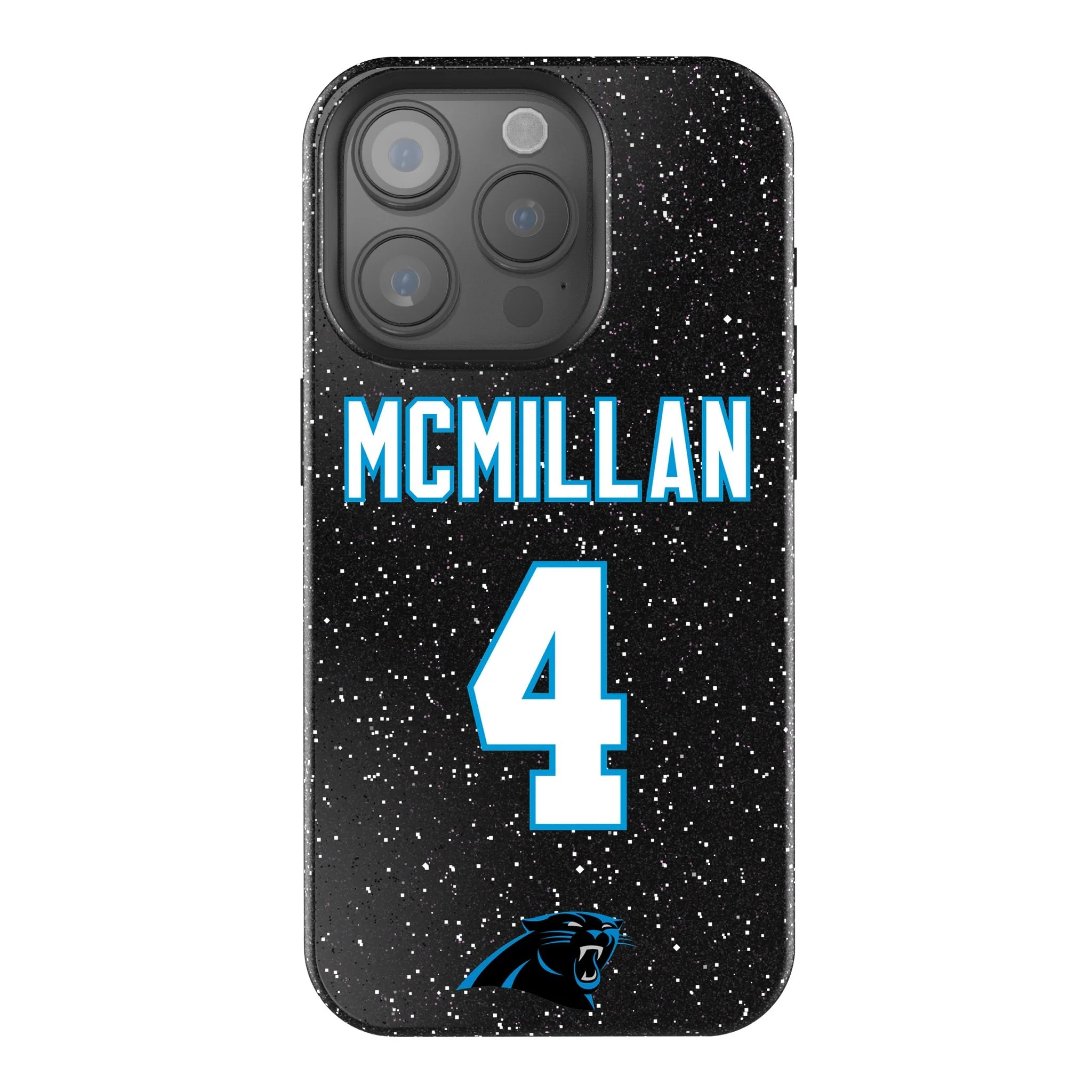 Tetairoa McMillan Carolina Panthers 4 Game Tactic Bling Phone Case for Apple iPhone