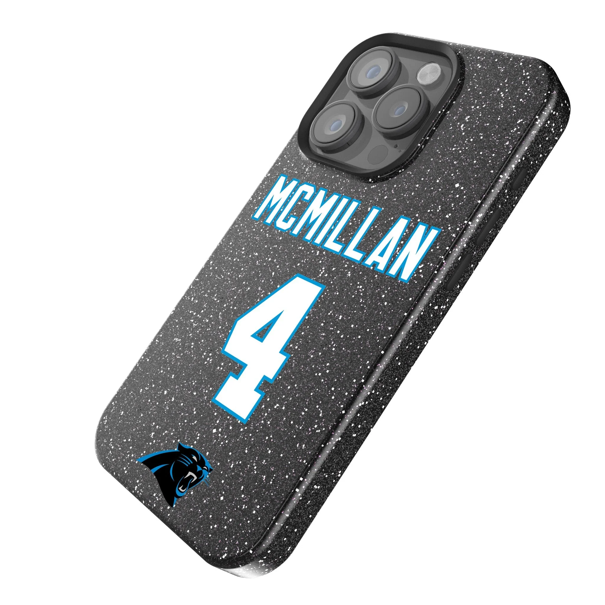 Tetairoa McMillan Carolina Panthers 4 Game Tactic Bling Phone Case for Apple iPhone - Image 2