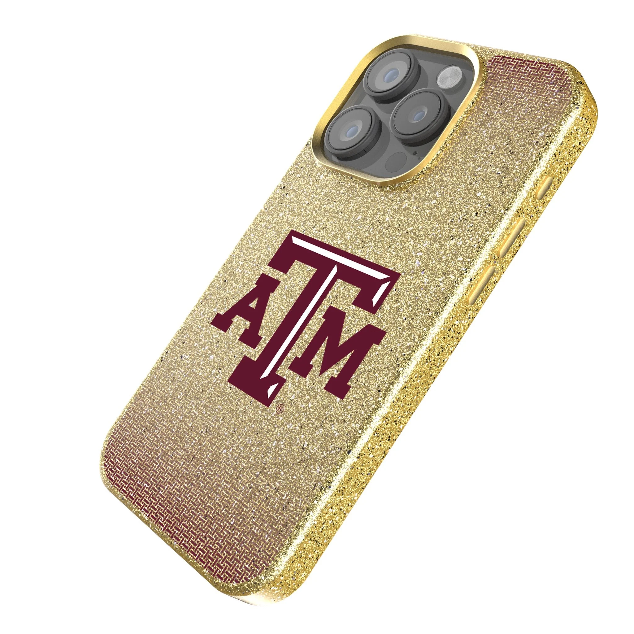 Texas A&M University Aggies Linen Bling Phone Case for Apple iPhone - Image 2