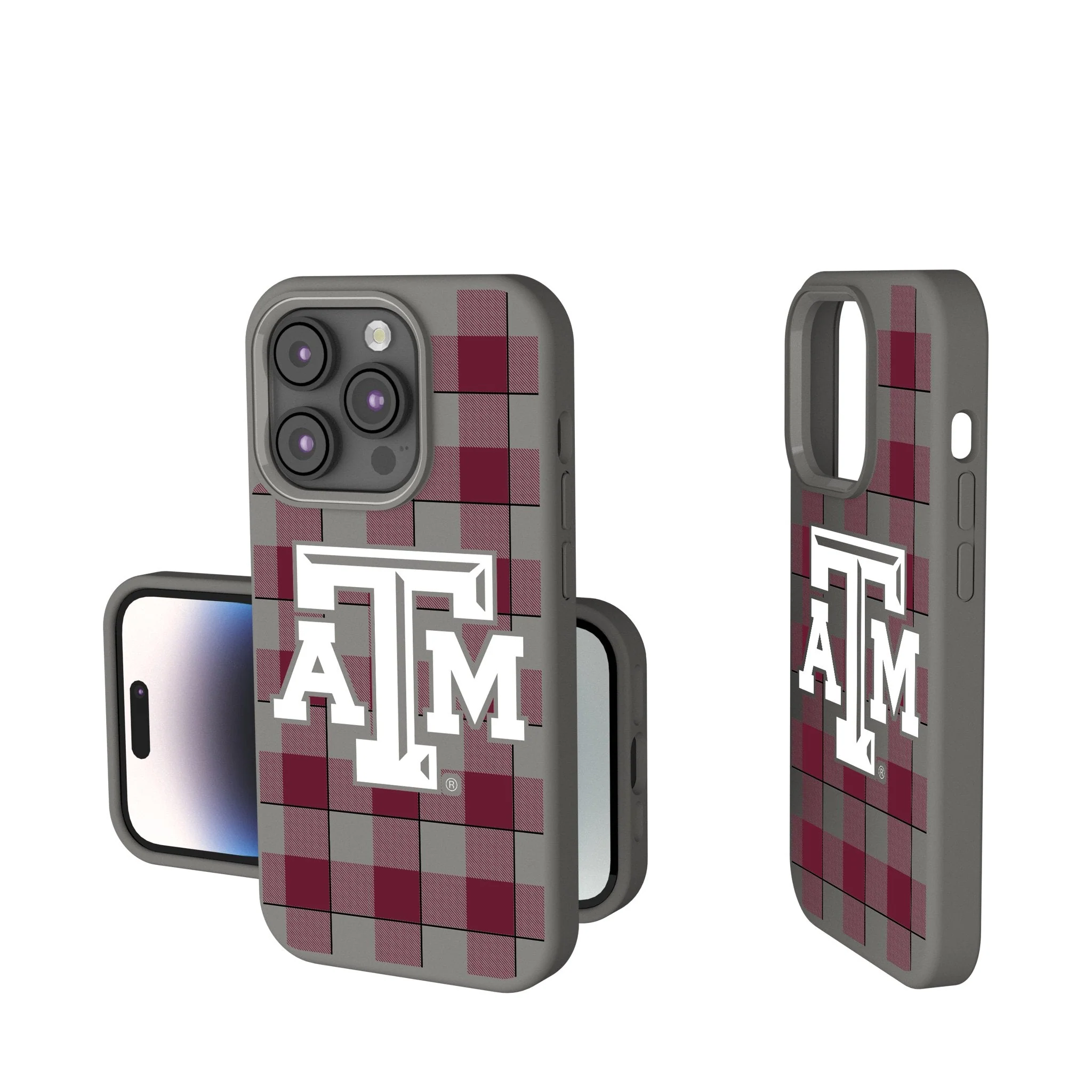 Texas A&M University Aggies Plaid Soft Touch Phone Case