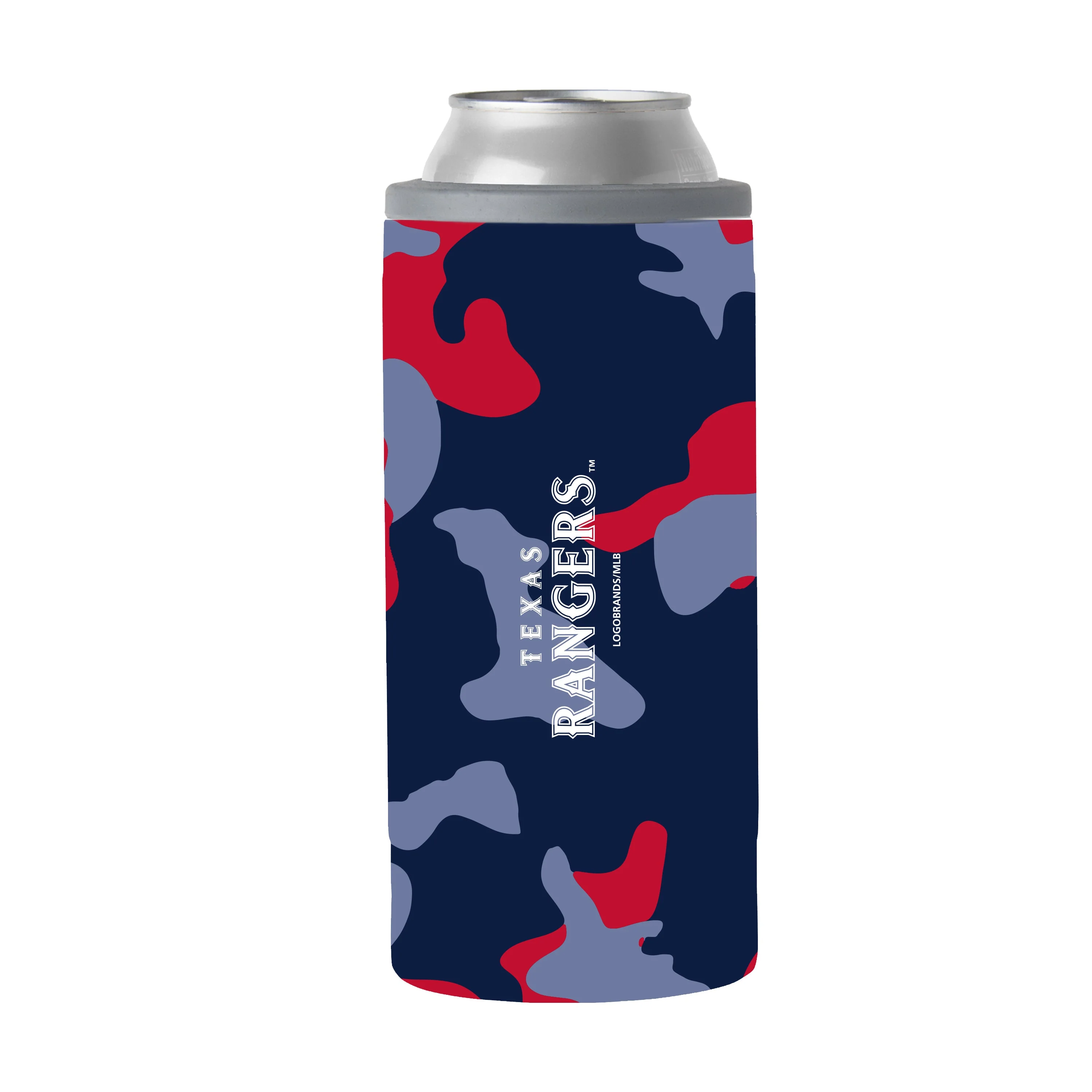 Texas Rangers 12oz Camo Slim Can Coolie - Image 2