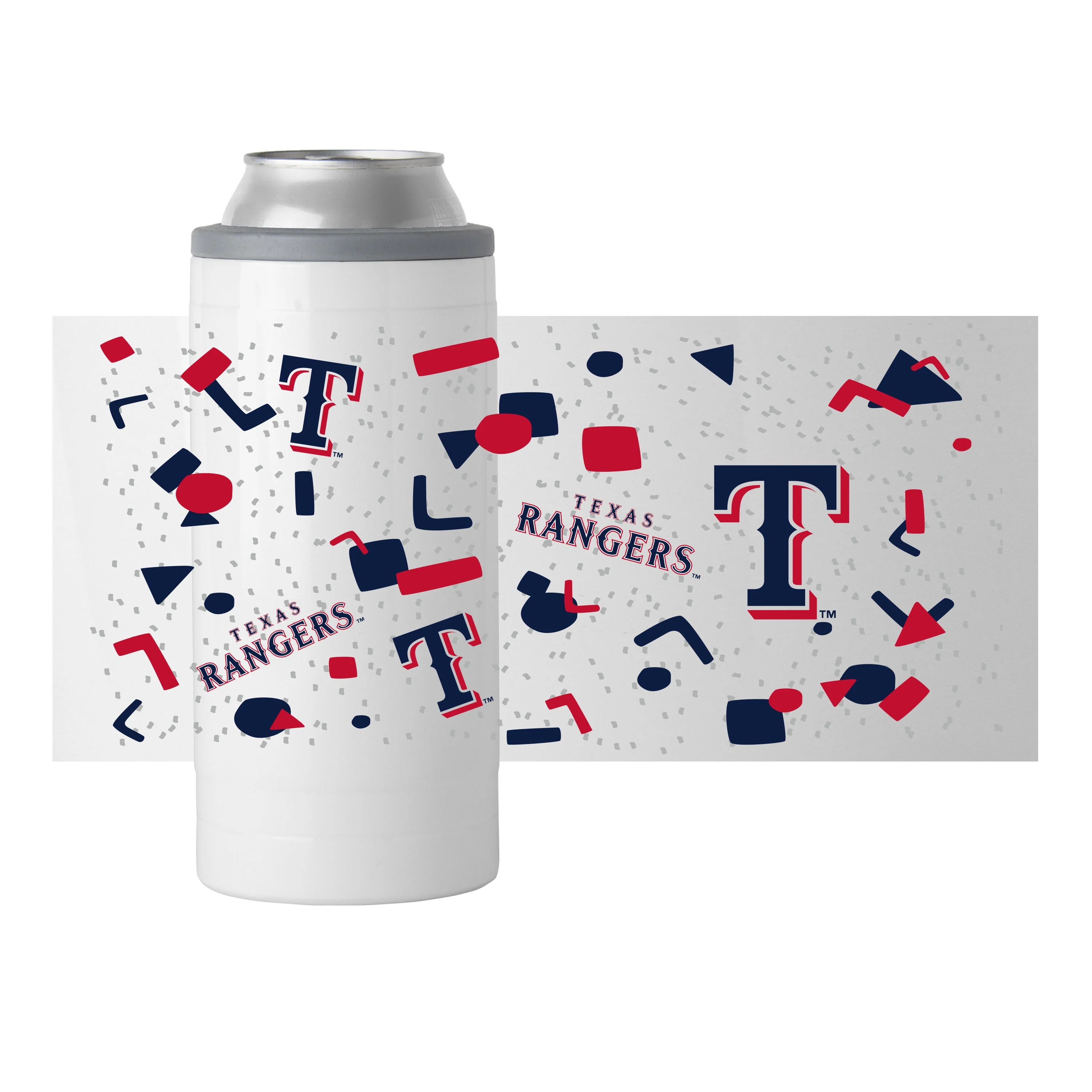 Texas Rangers 12oz Flashback Slim Can Coolie - Image 2