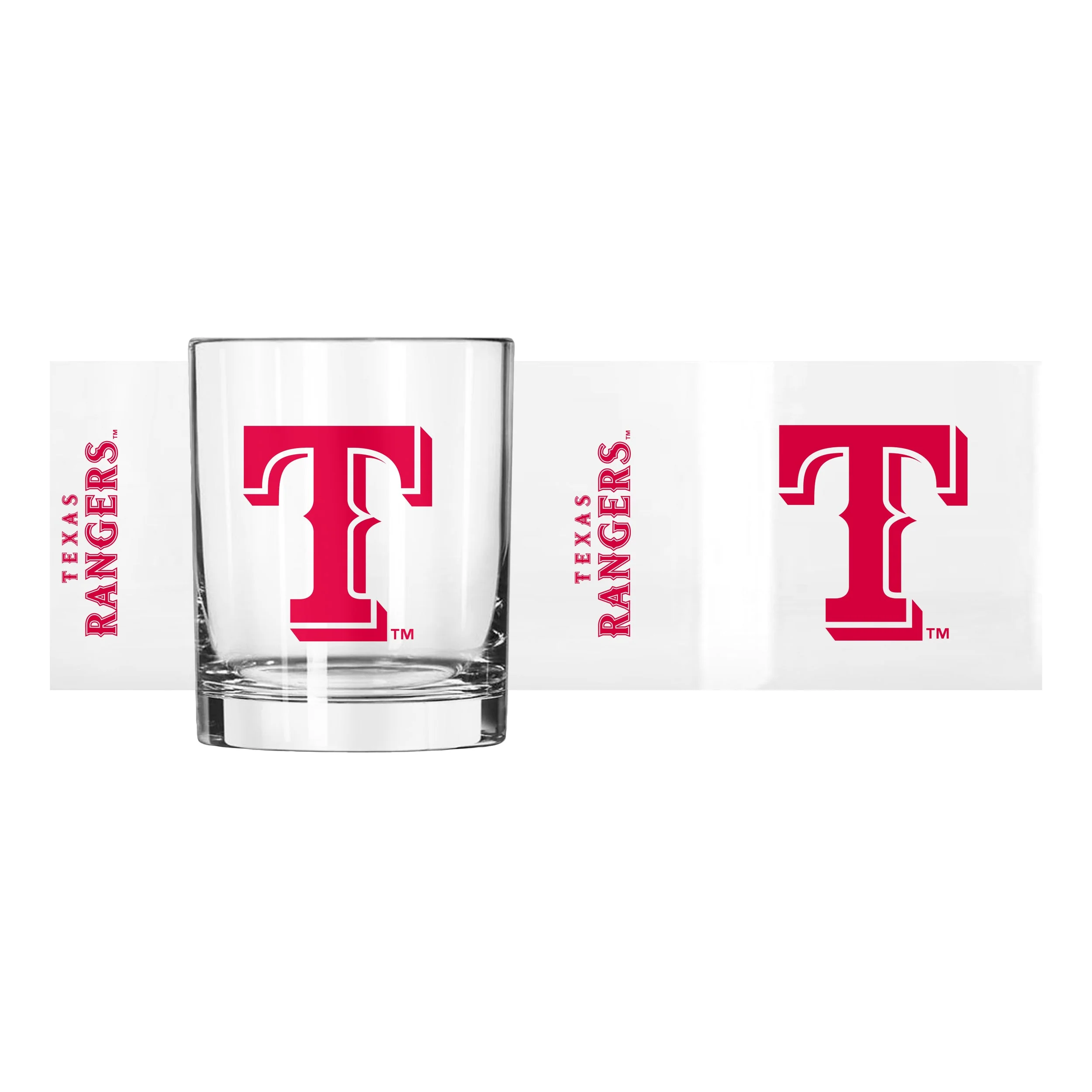 Texas Rangers 14oz Gameday Rocks Glass - Image 2
