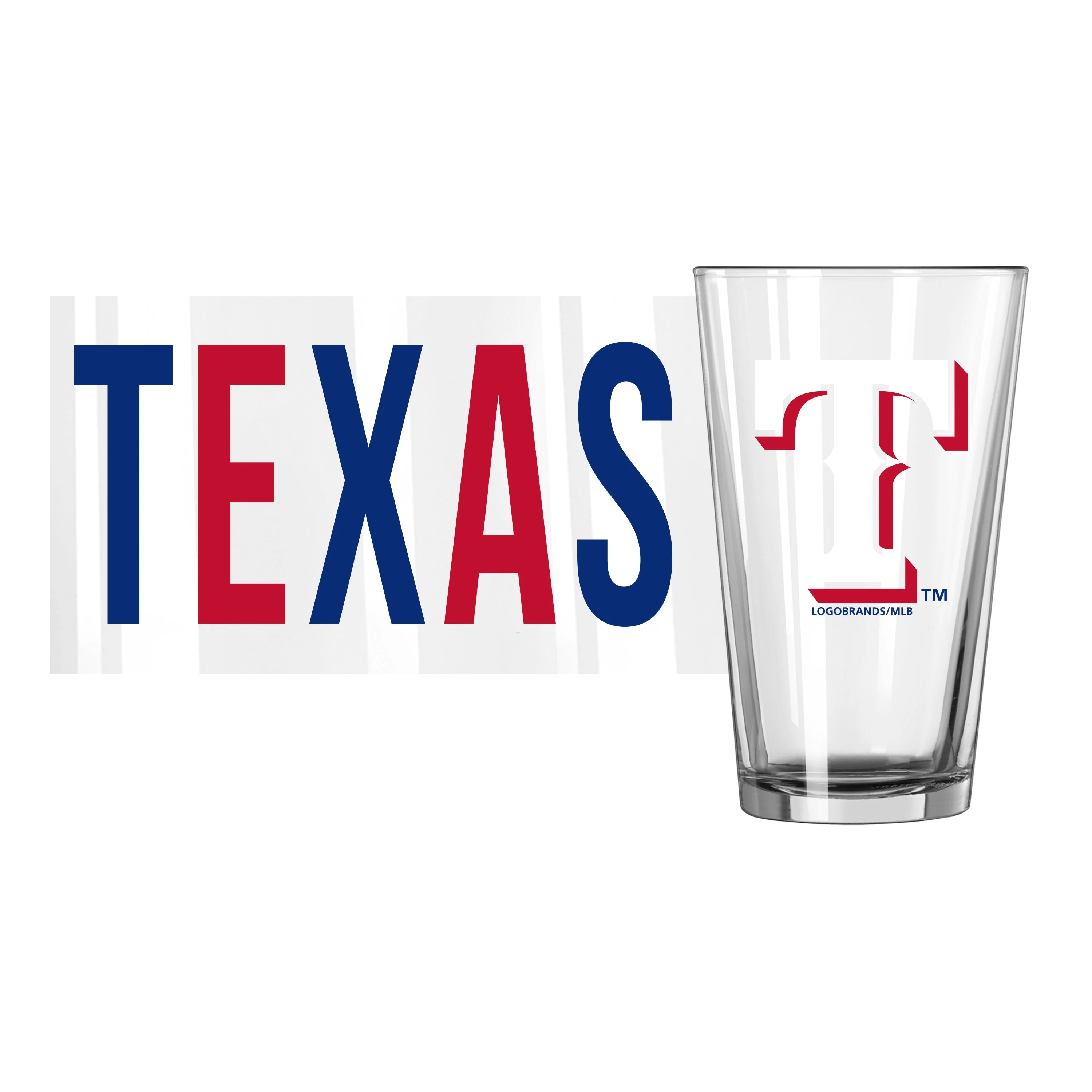 Texas Rangers 16oz Overtime Pint Glass - Image 2