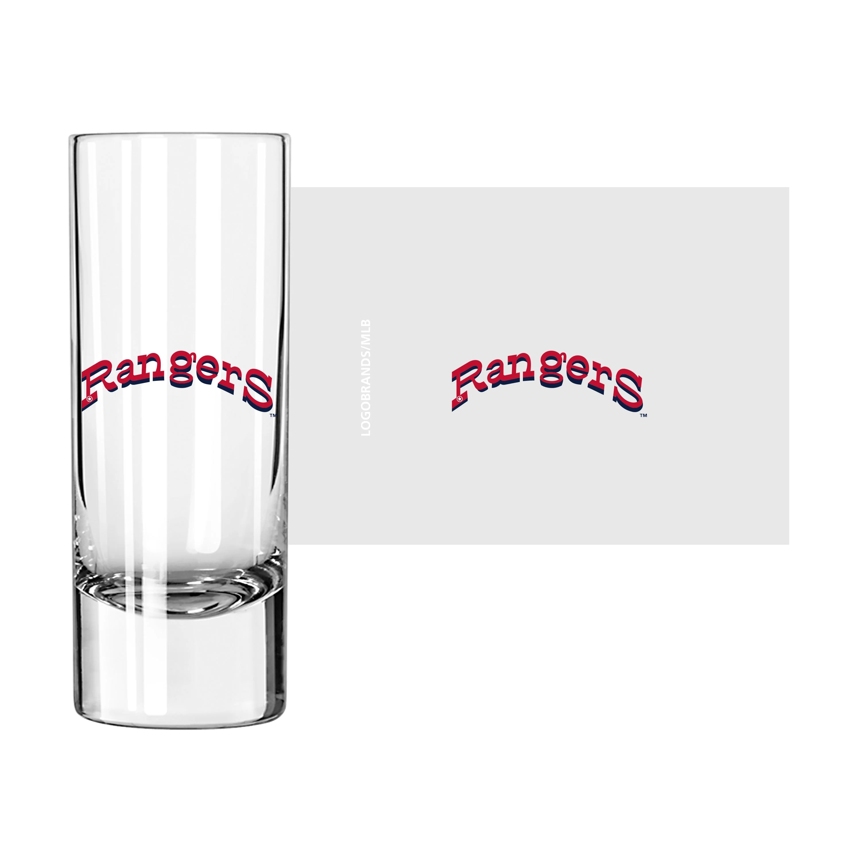 Texas Rangers 2.5oz 1972 Glass Shooter - Image 2