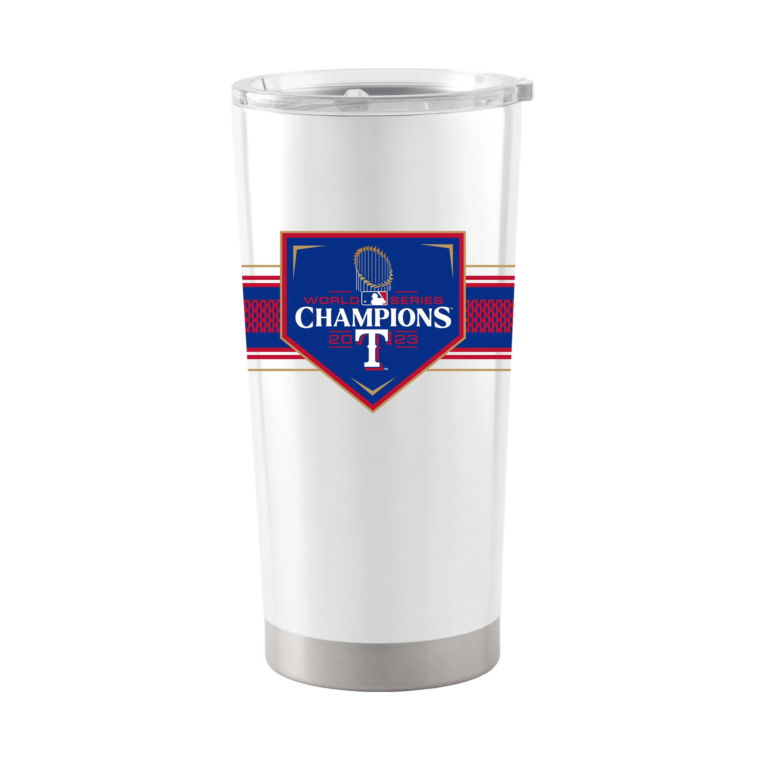 Texas Rangers 20oz 2023 World Series Champions Stainless Tumbler - Image 2